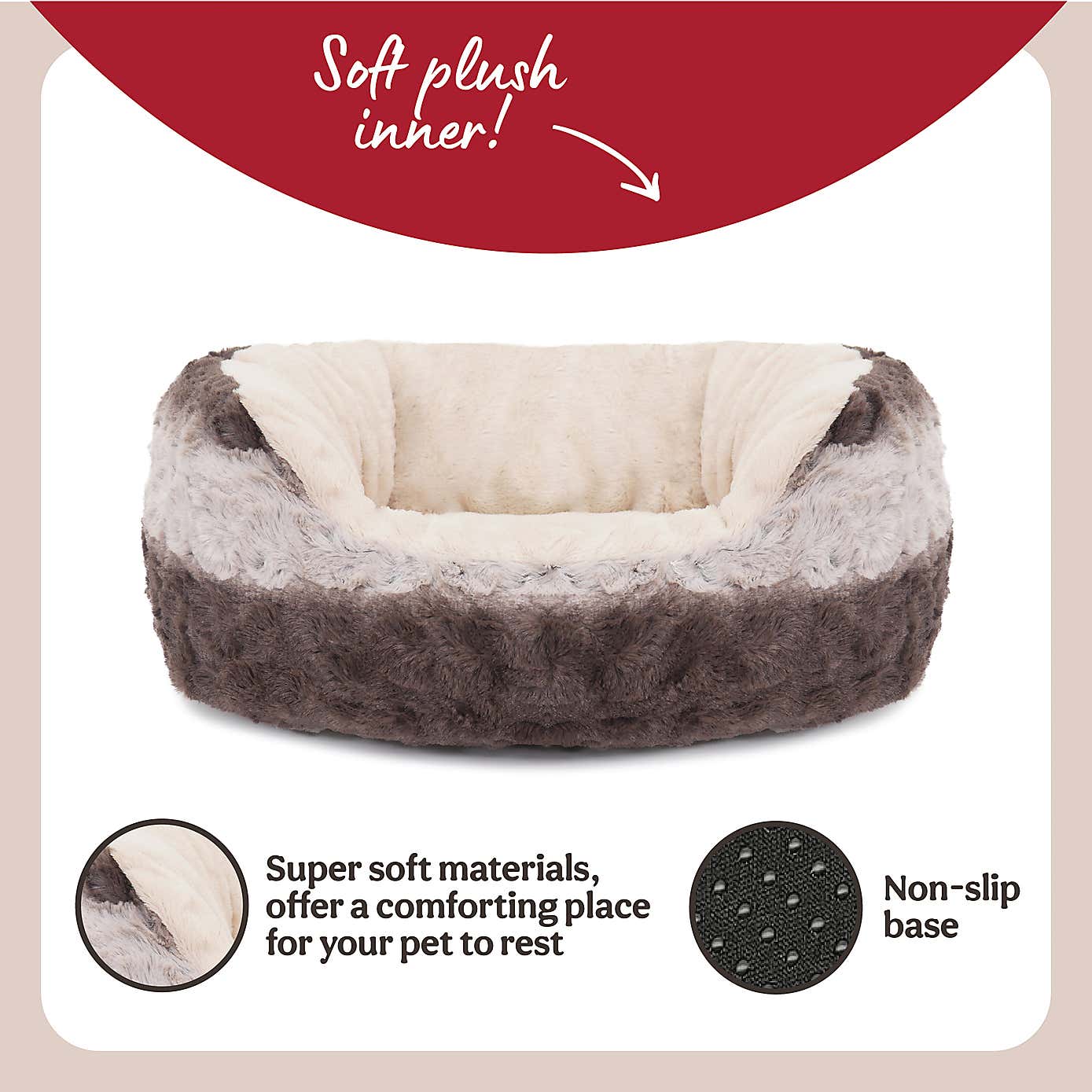 Rosewood Snuggle Oval Pet Bed
