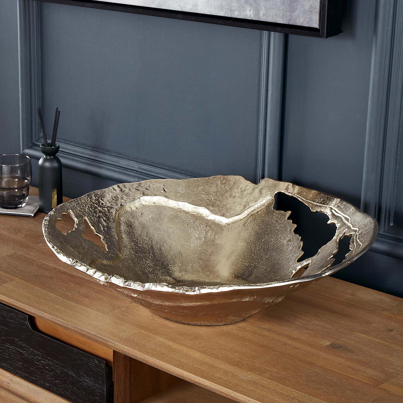 Cast Metal Decorative Bowl