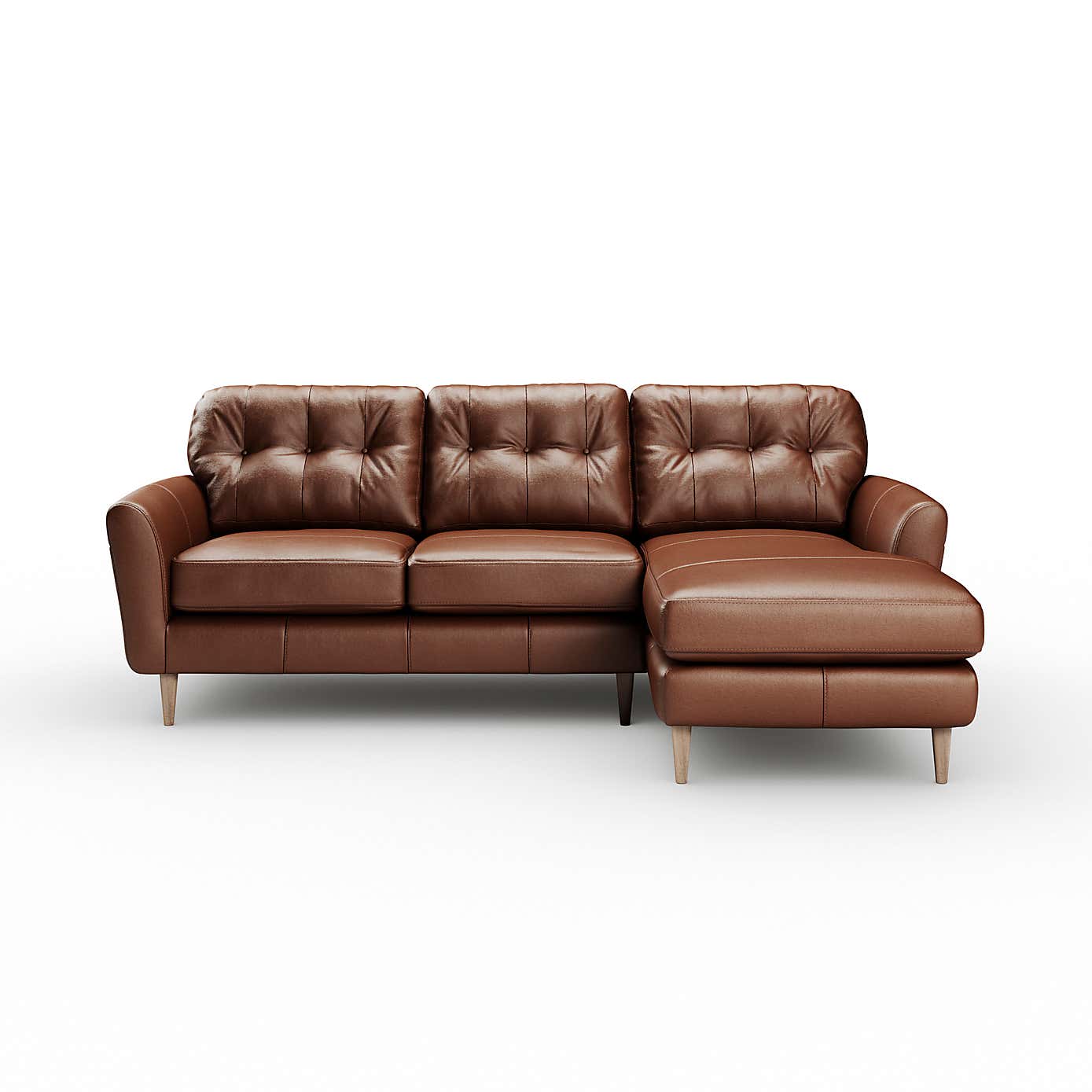 Sven Vintage Leather Large Corner Chaise Sofa