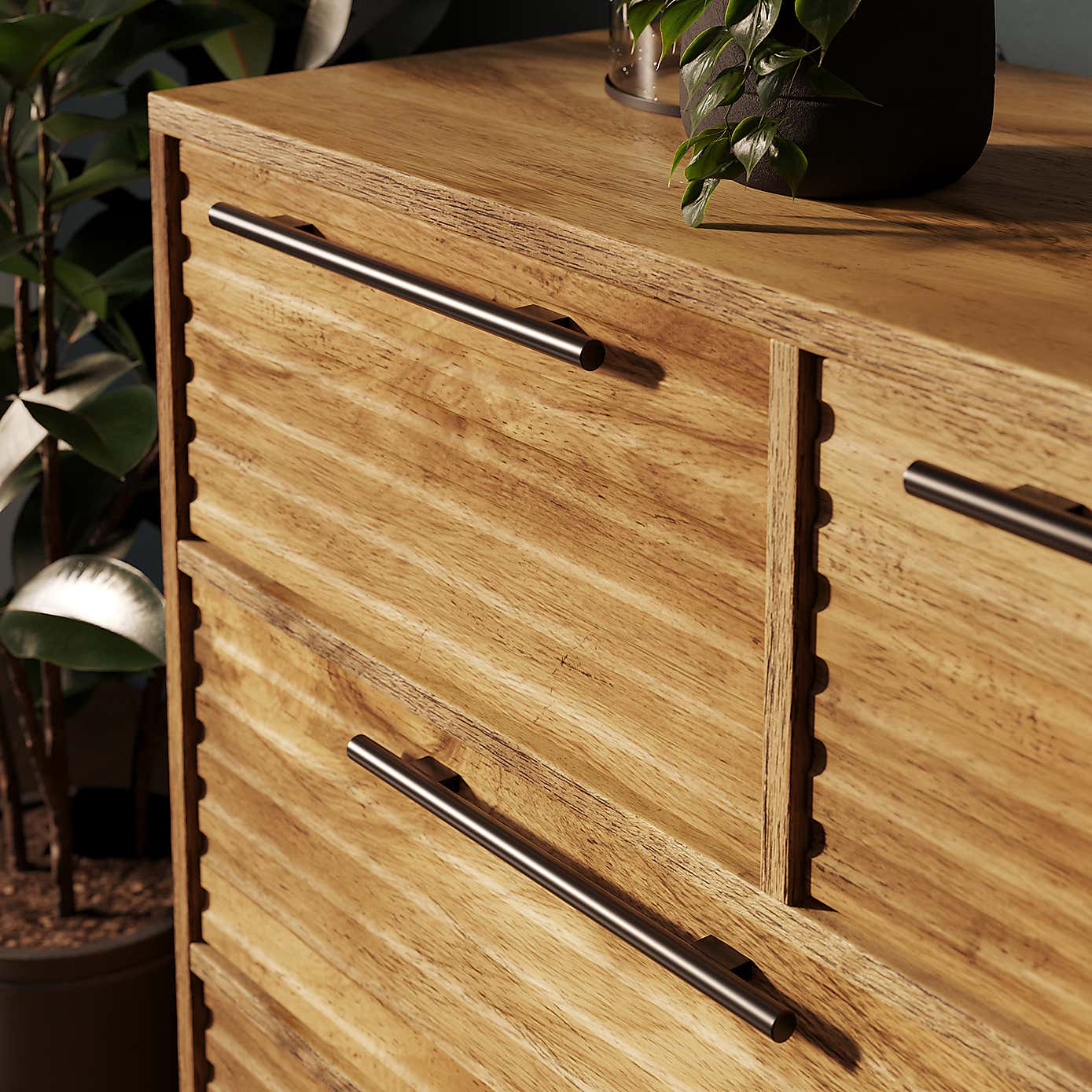 Bryant 7 Drawer Chest, Mango Wood Effect