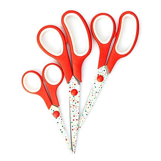 Pack of 3 Printed Scissors
