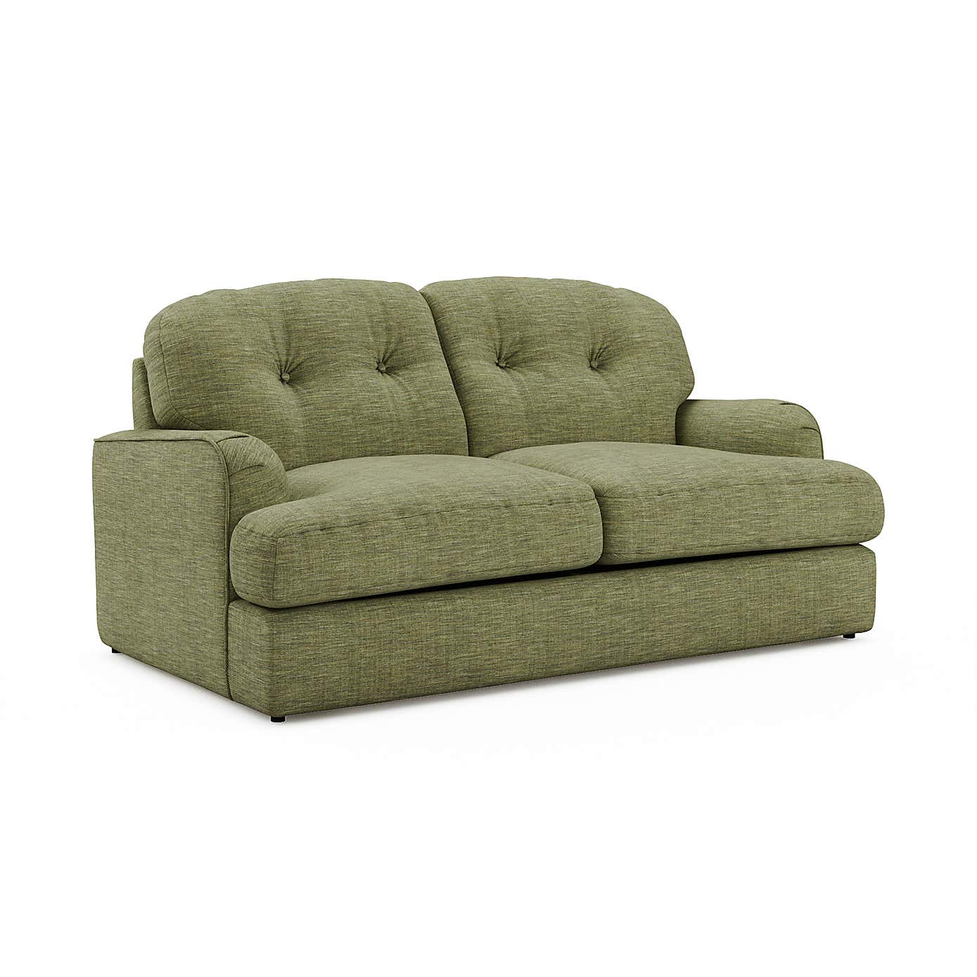 Martha Slub Faux Linen 2 Seater Double Sofa Bed