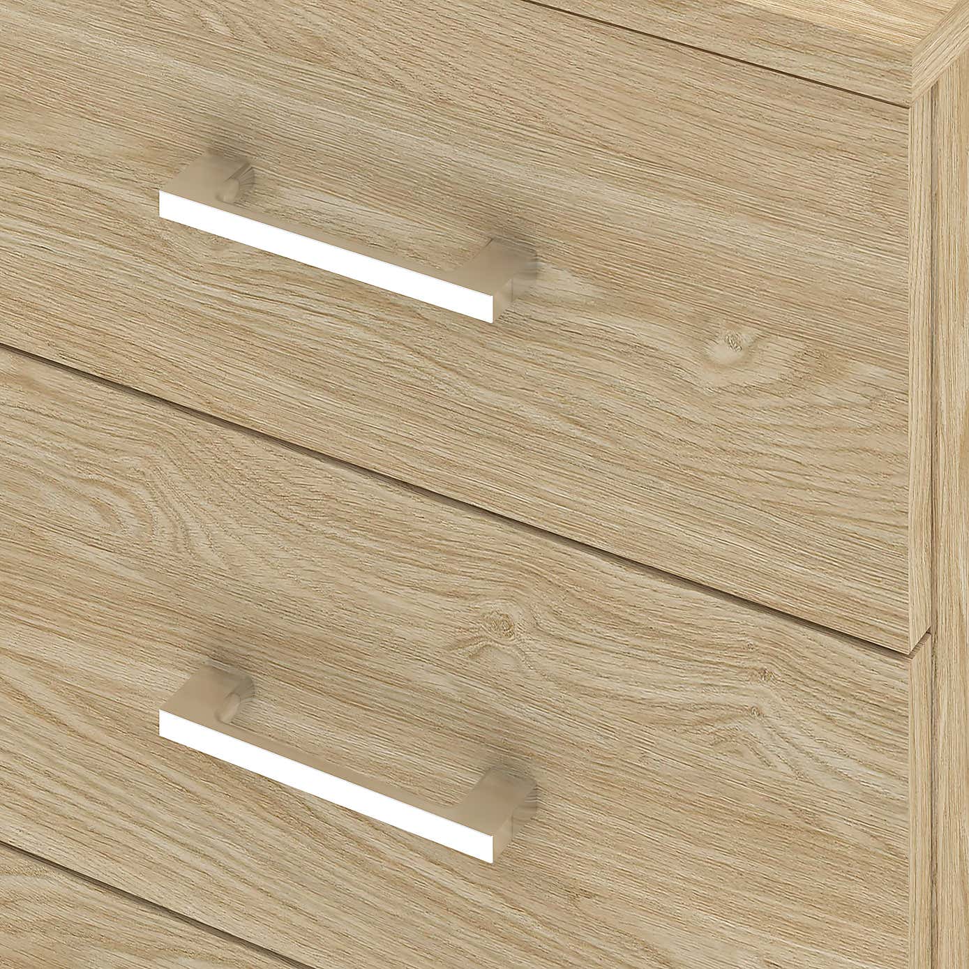 Foster 3 Drawer Bedside Table