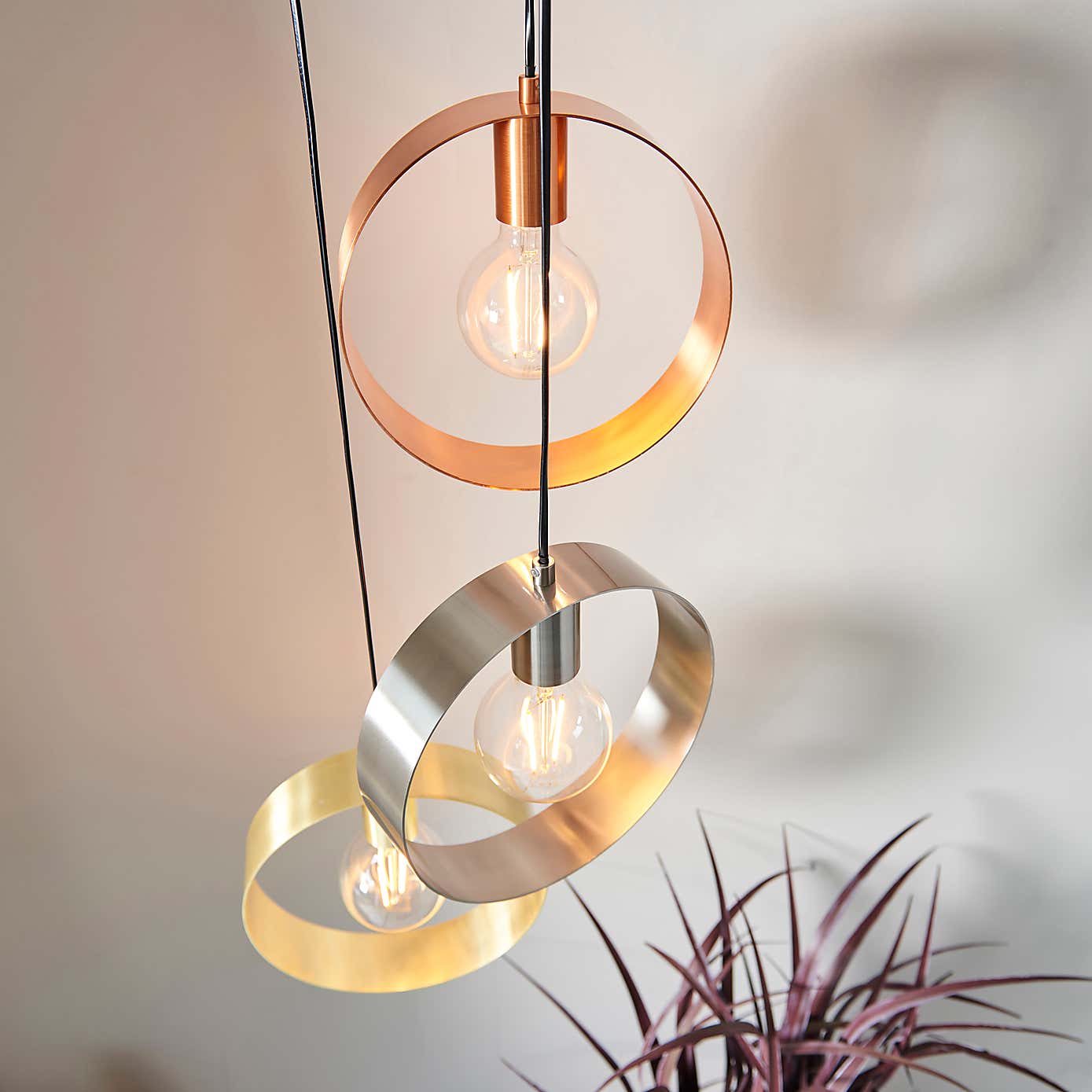 Circ 3 Light Pendant Fitting