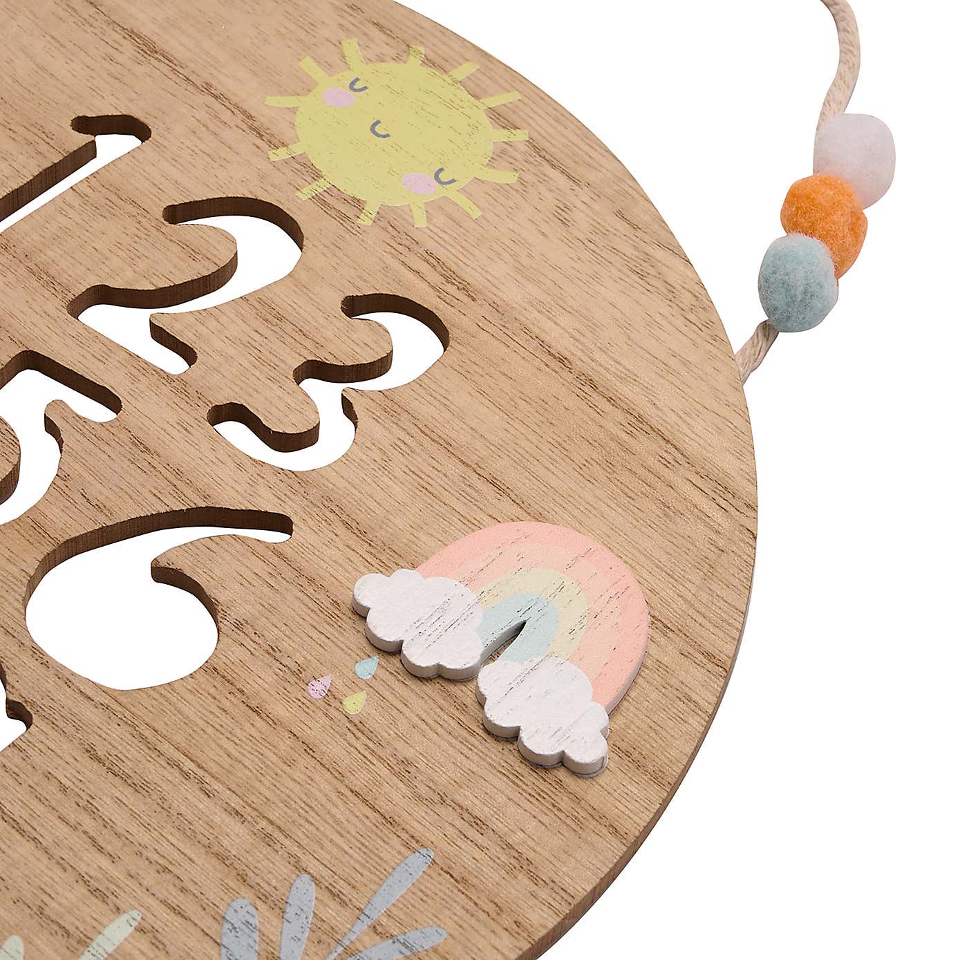 Petit Cheri Numbers Hanging Plaque