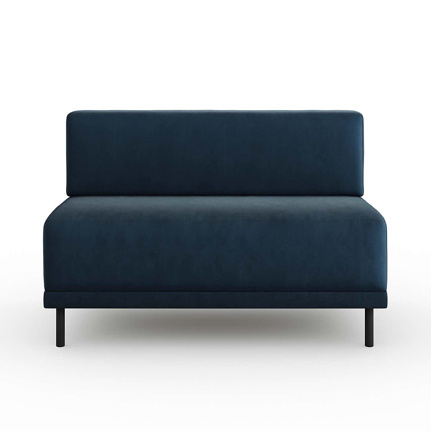 Mae Long Dining Bench, Matte Plush Velvet