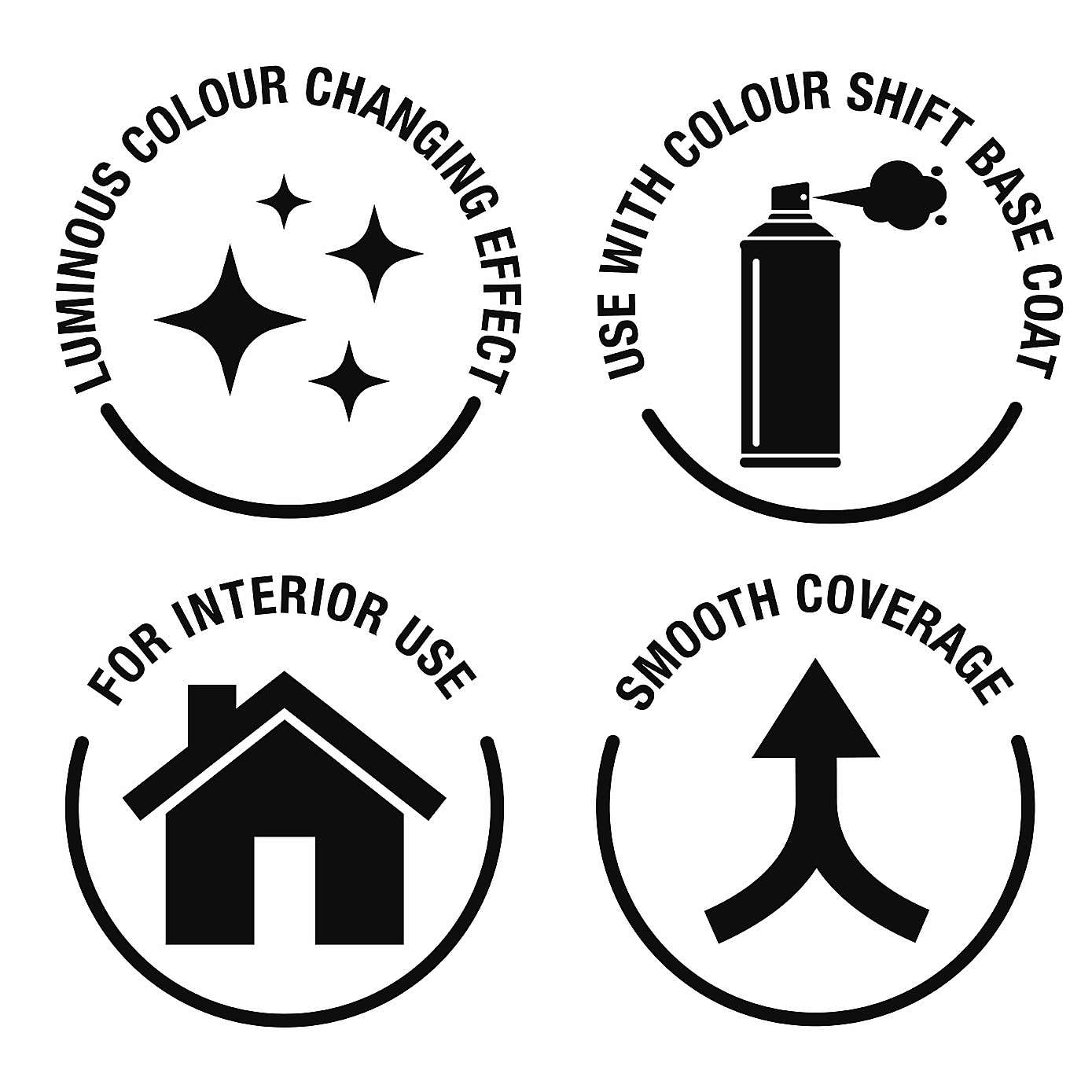 Black Gloss Colour Shift Base Coat 150ml Spray Paint