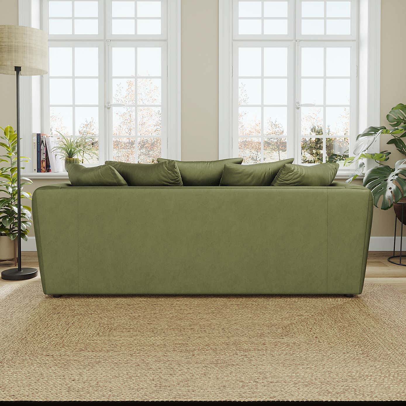 Blake Curved Arm Opulent Velvet 3 Seater Sofa