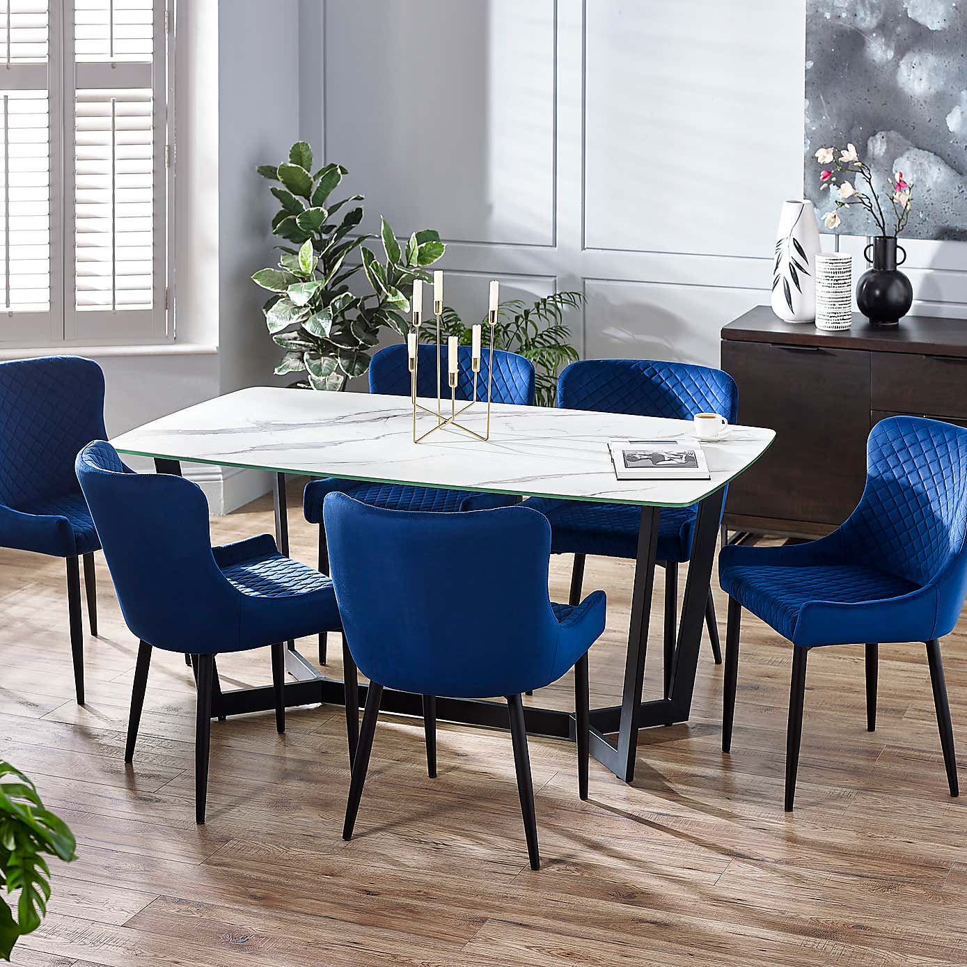 Olympus 6 Seater Dining Table Marble