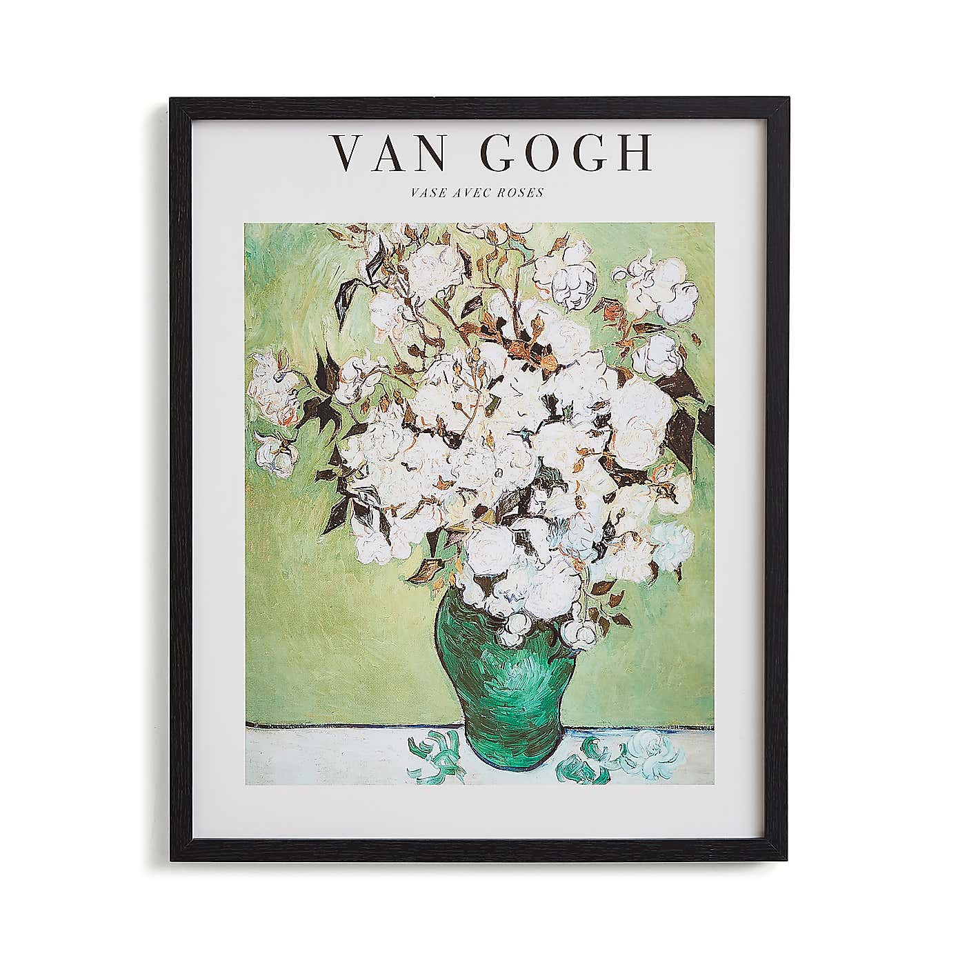 Vase Avec Roses by Van Gogh Framed Print