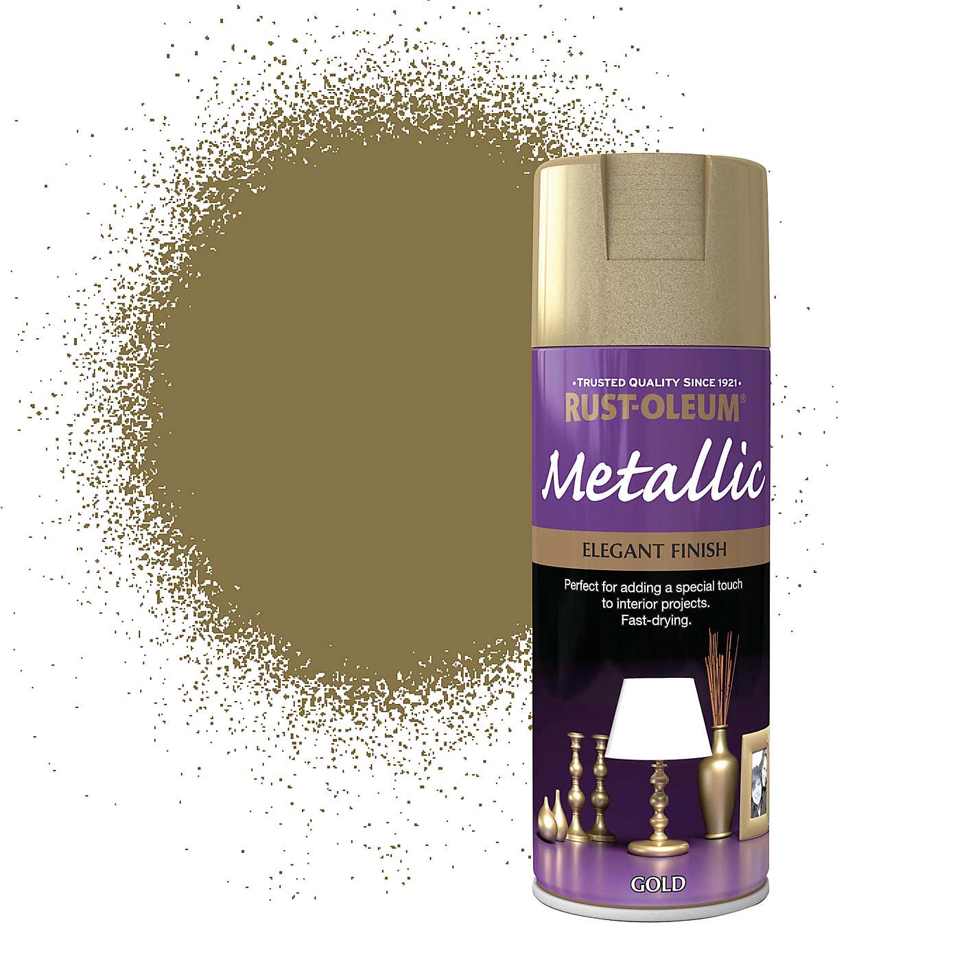 Rust-Oleum Gold Elegant Metallic Spray Paint 400ml
