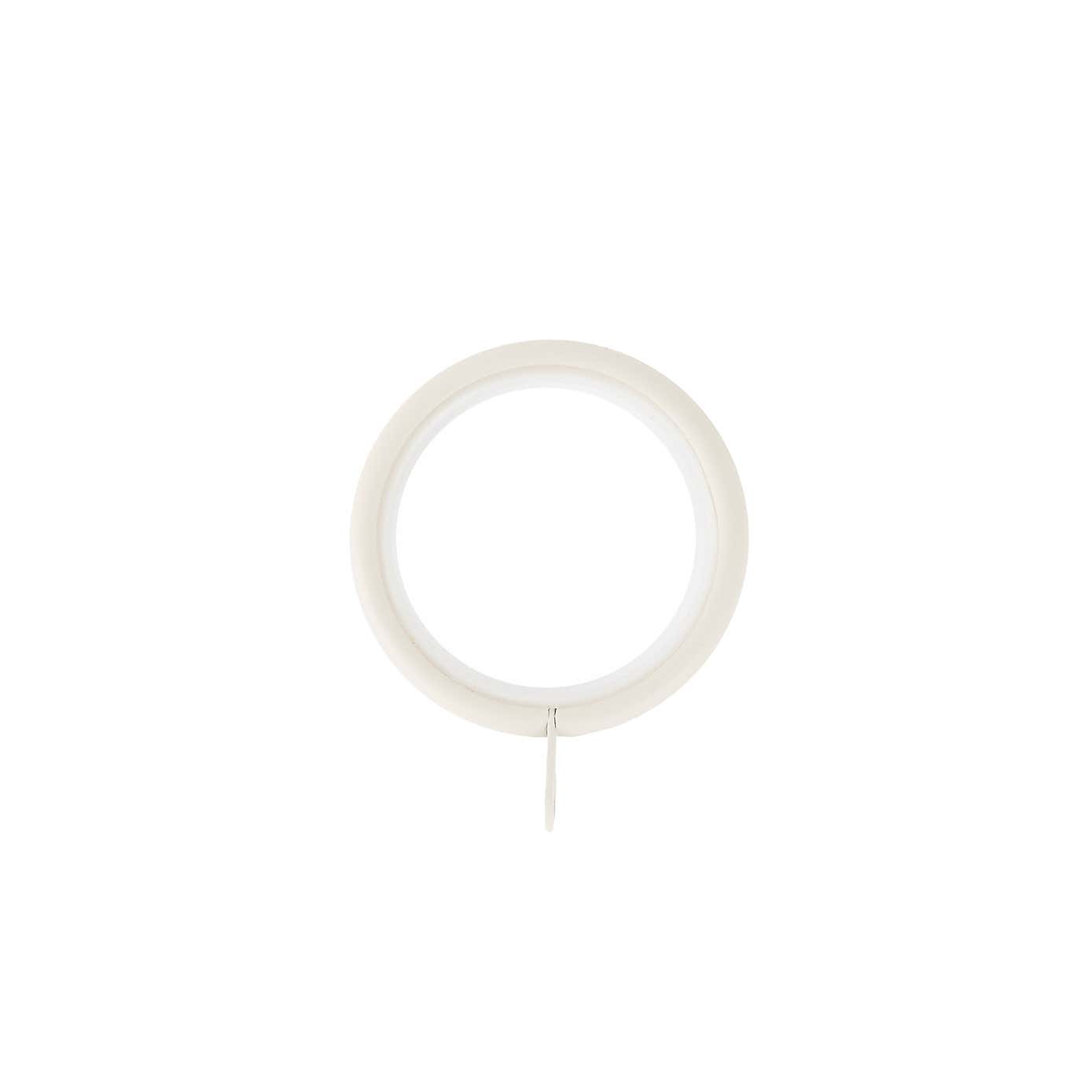 Pack of 6 28mm Lined Curtain Rings