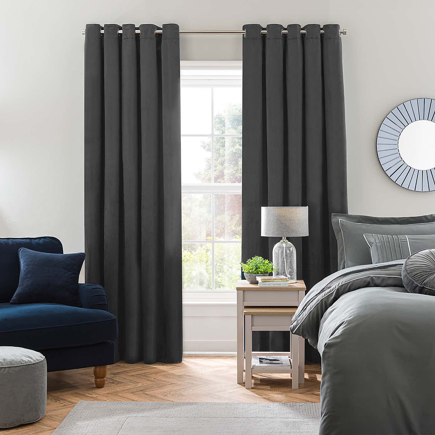 Isla Ultra Blackout Eyelet Curtains