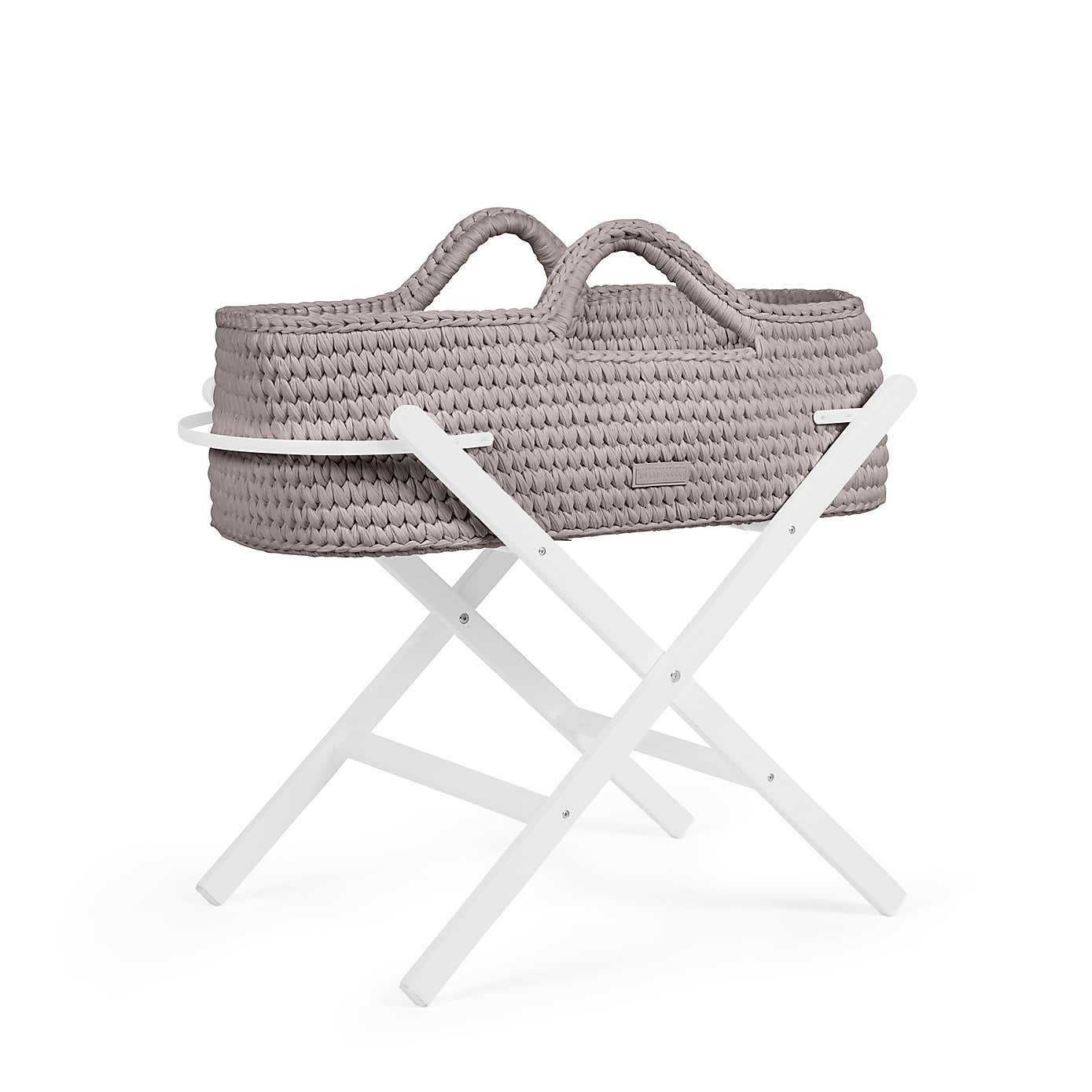 Ickle Bubba Nova Moses Basket & White Stand