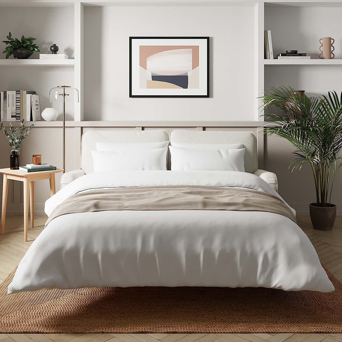 Beatrice Boucle 3 Seater Sofa Bed