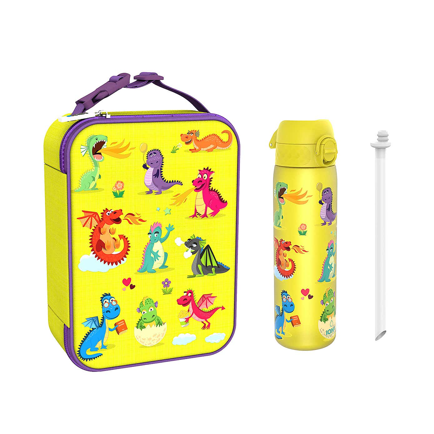 Ion8 Dragon Water Bottle and Lunch Bag Bundle