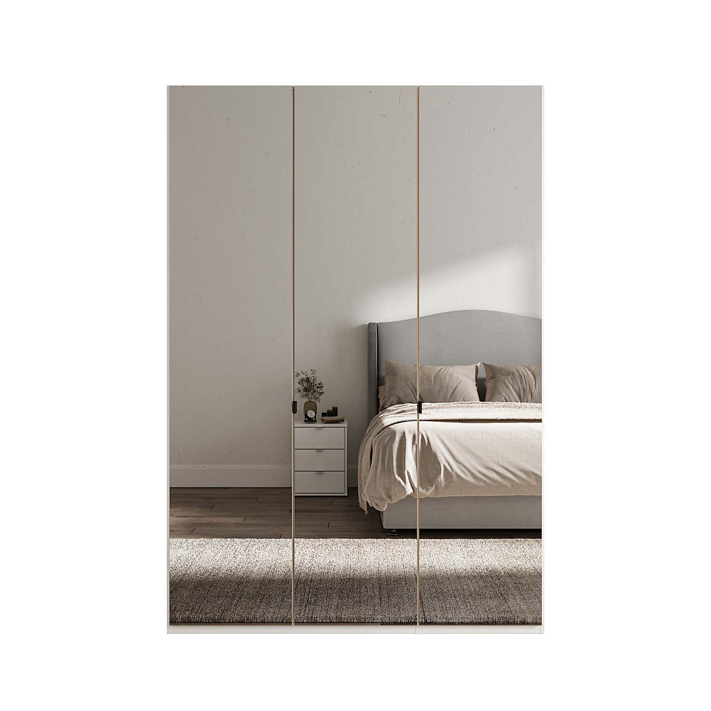 Wiemann Kahla 3 Door Mirrored Wardrobe