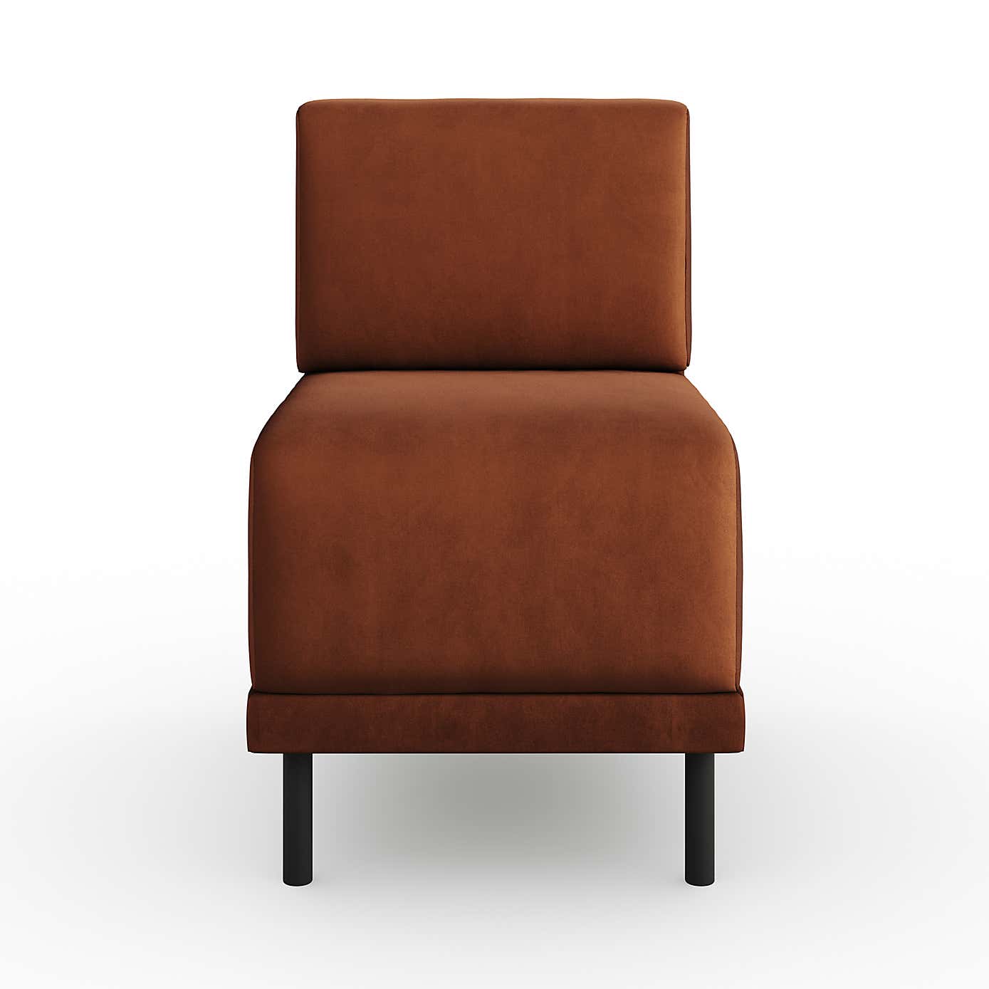 Mae Small Dining Bench, Matte Plush Velvet