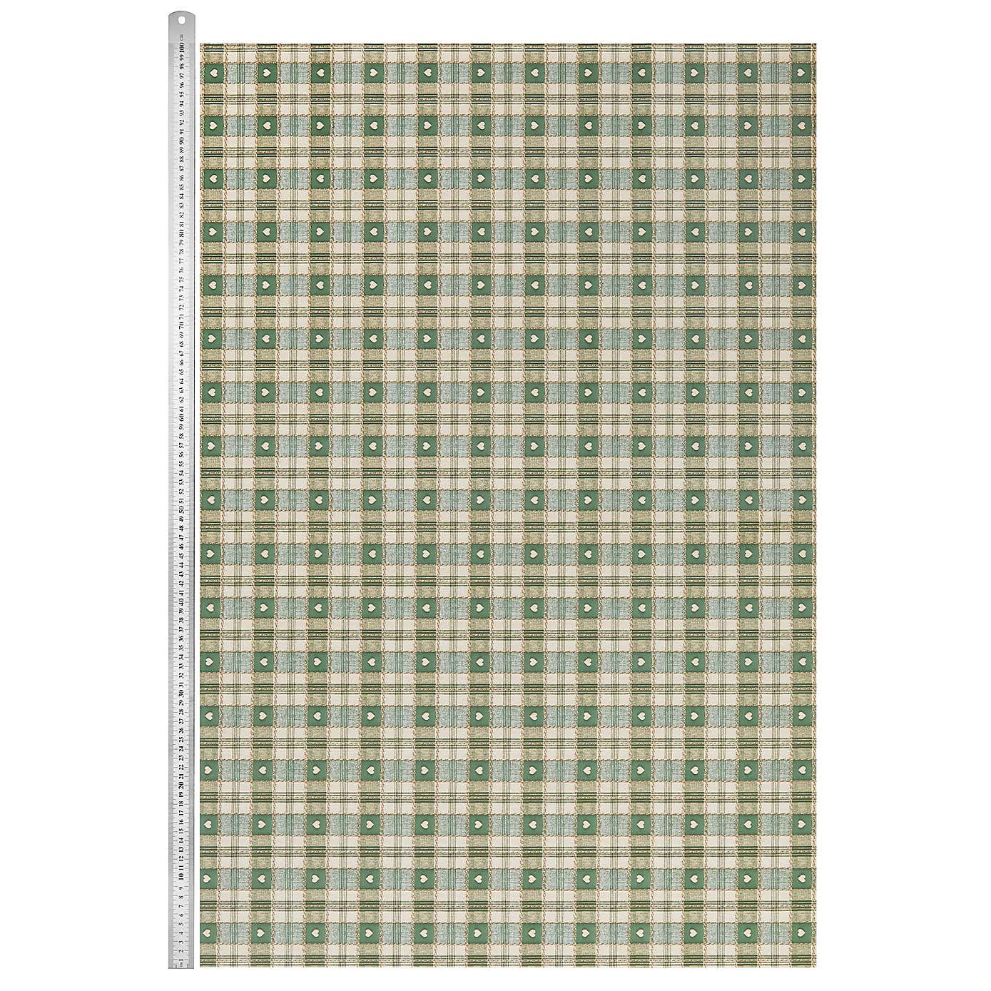 Green Hearts PVC Fabric