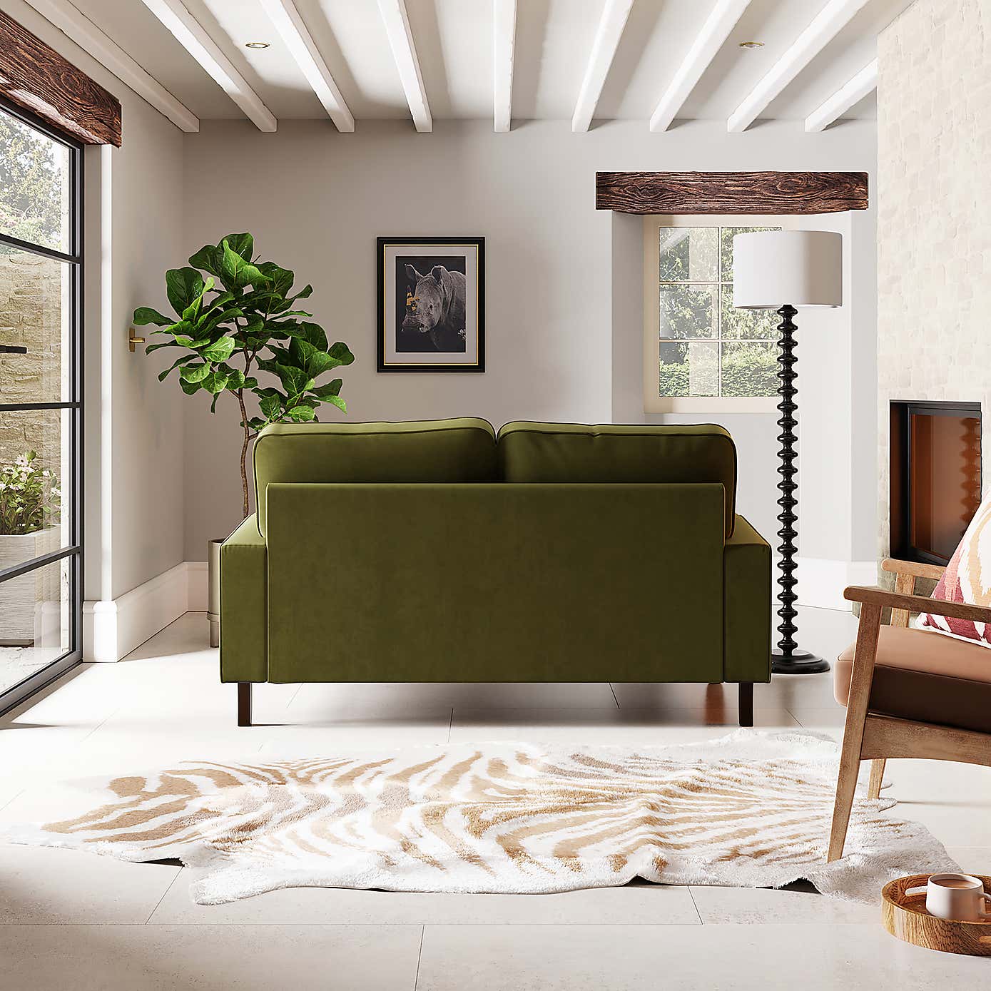 Beatrice Velvet 2 Seater Sofa