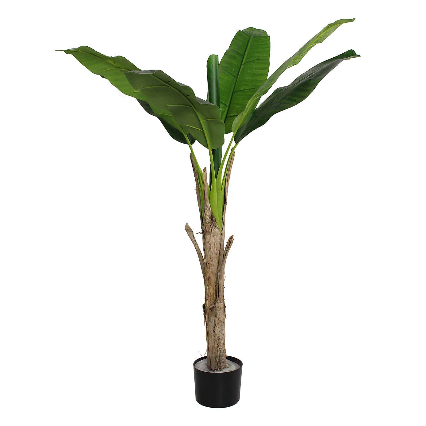 Artificial Banana Tree in Black Plant Pot
