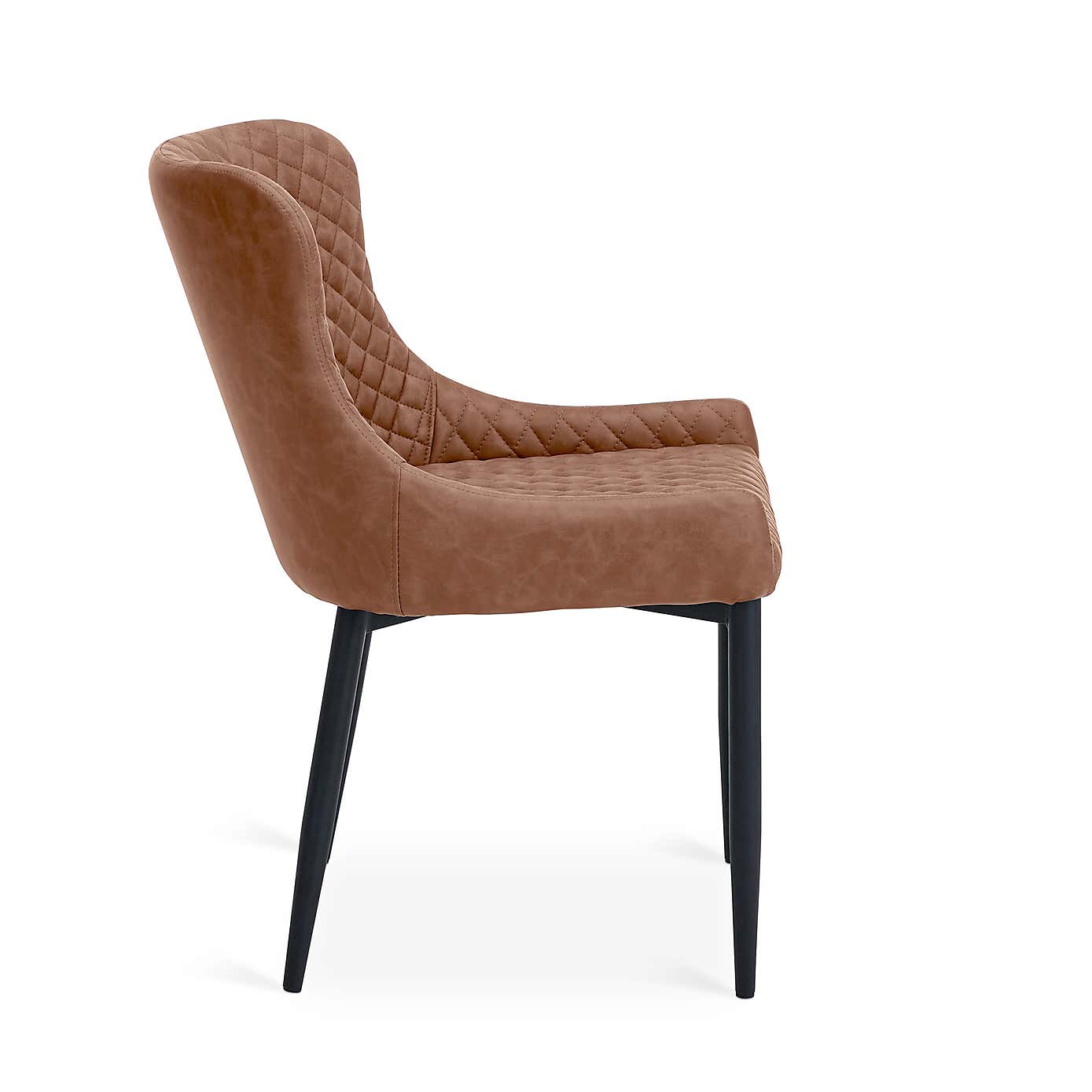 Set of 2 Montreal Dining Chairs, Faux Leather