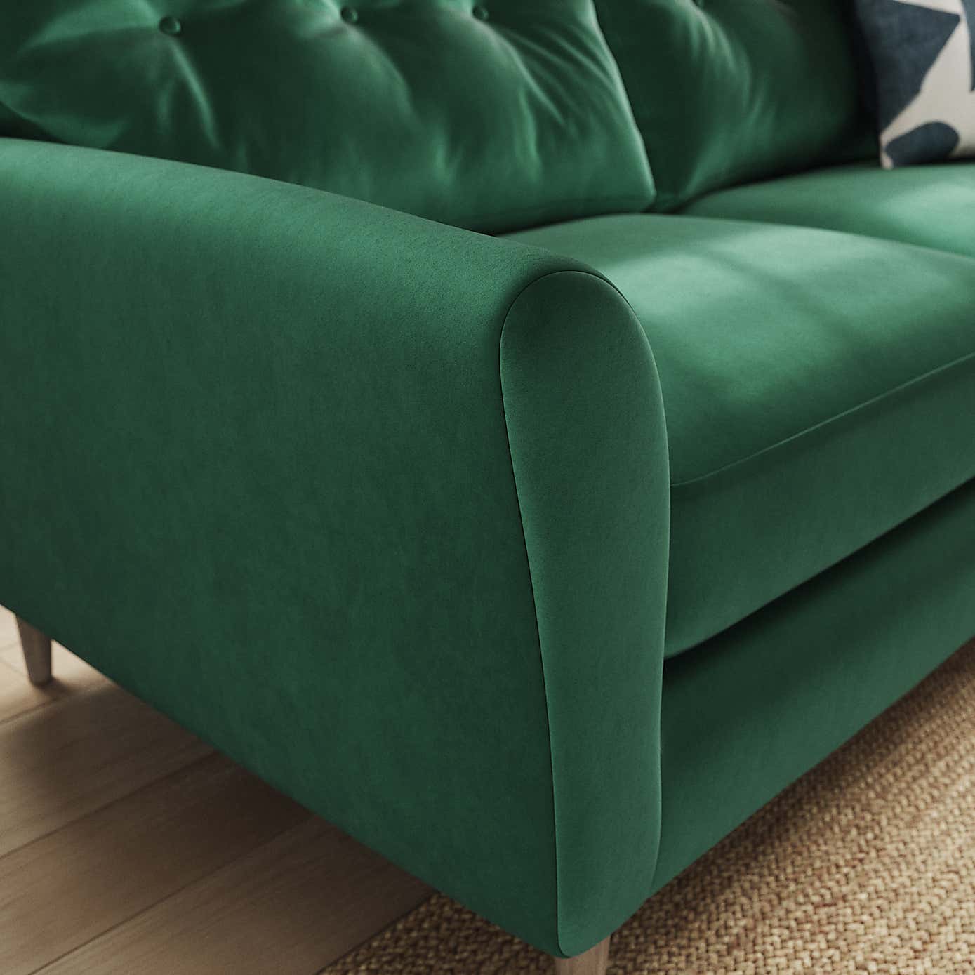 Sven Opulent Velvet 3 Seater Sofa