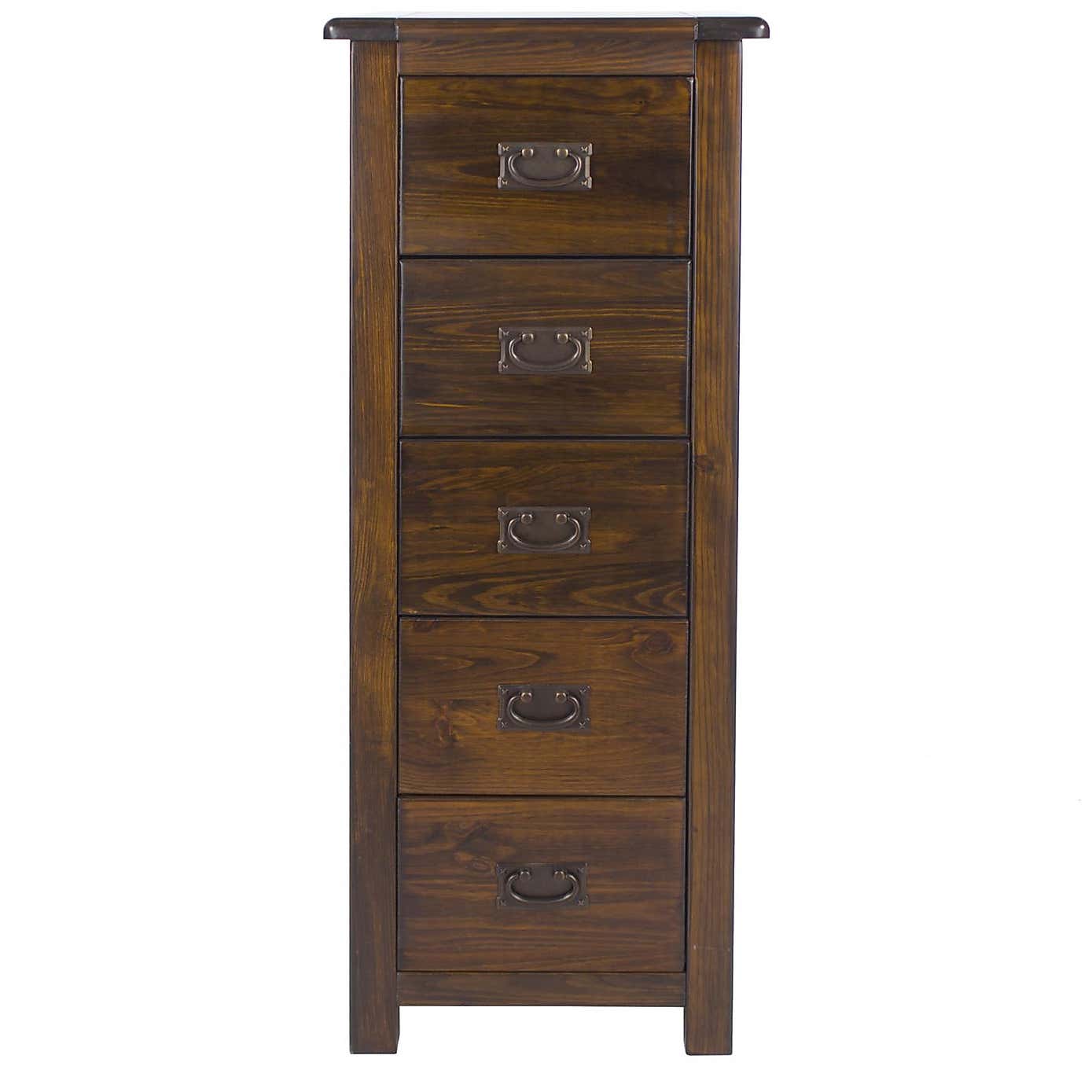 Boston Narrow 5 Tallboy Drawer Chest