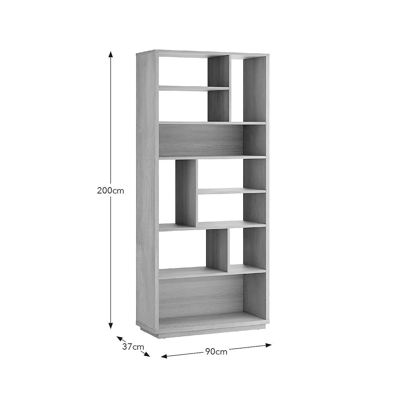 Hardy Slim Bookcase, Oak Effect
