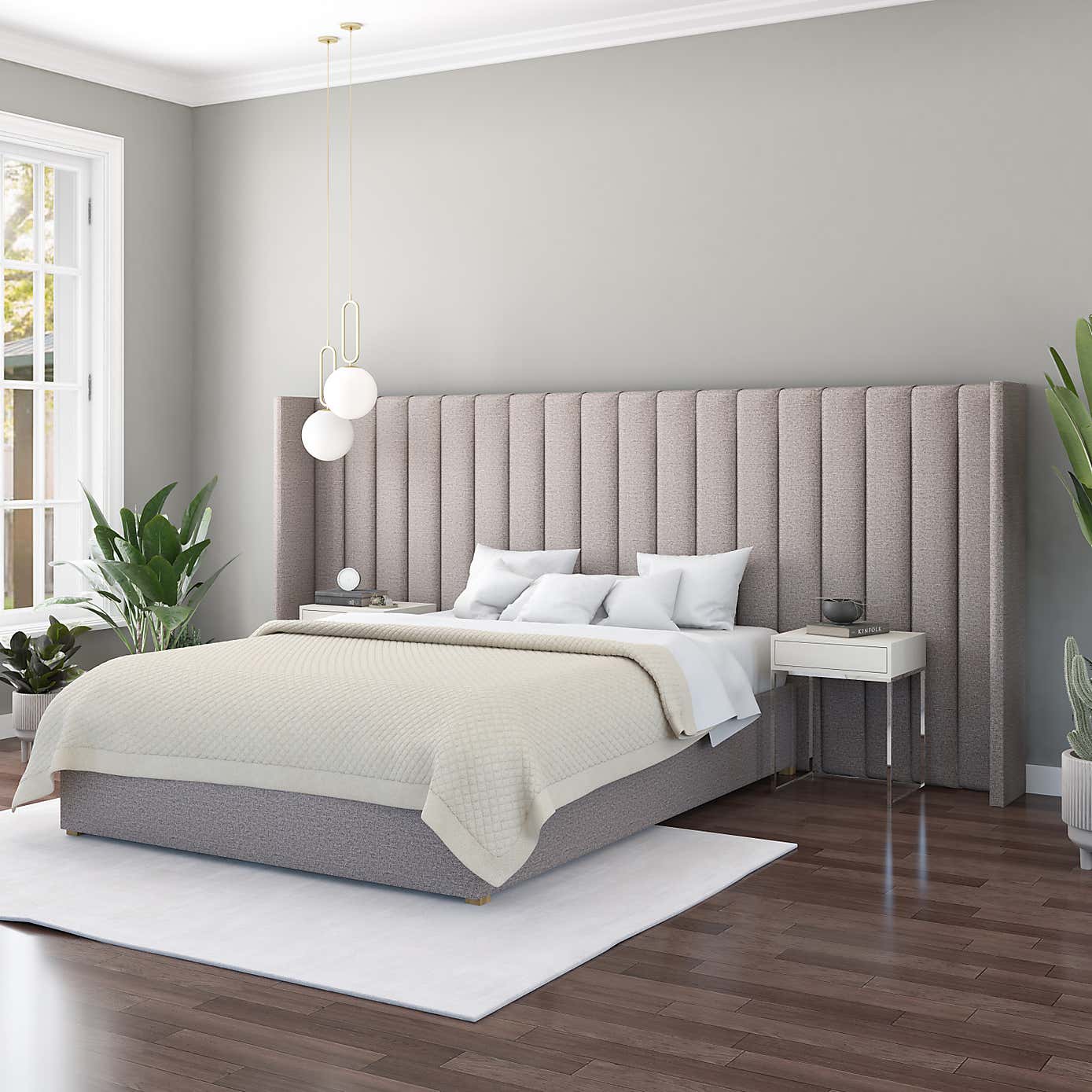 Grandeur Saxon Twill Headboard