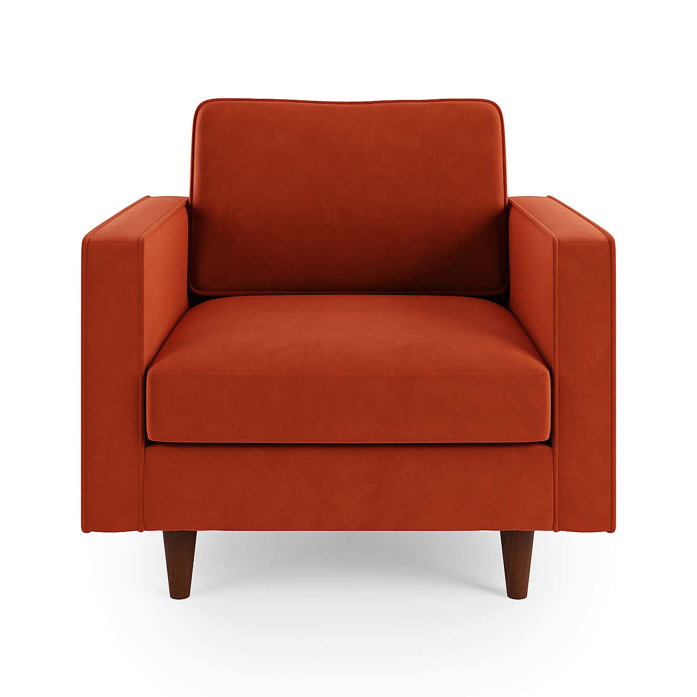 Zoe Plain Velvet Armchair
