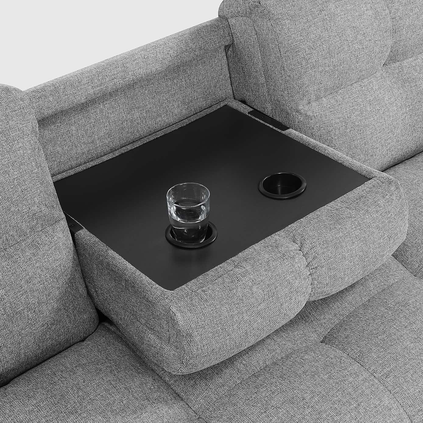 Margo Fabric with Storage Double Sofa Bed