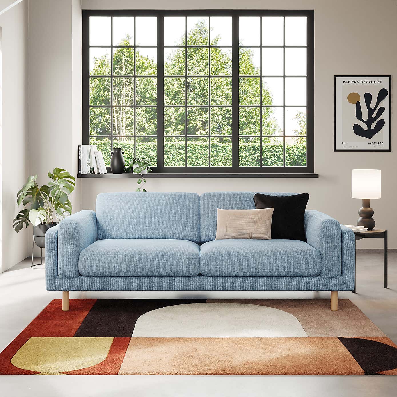 Newton Chunky Tonal Weave 4 Seater Sofa
