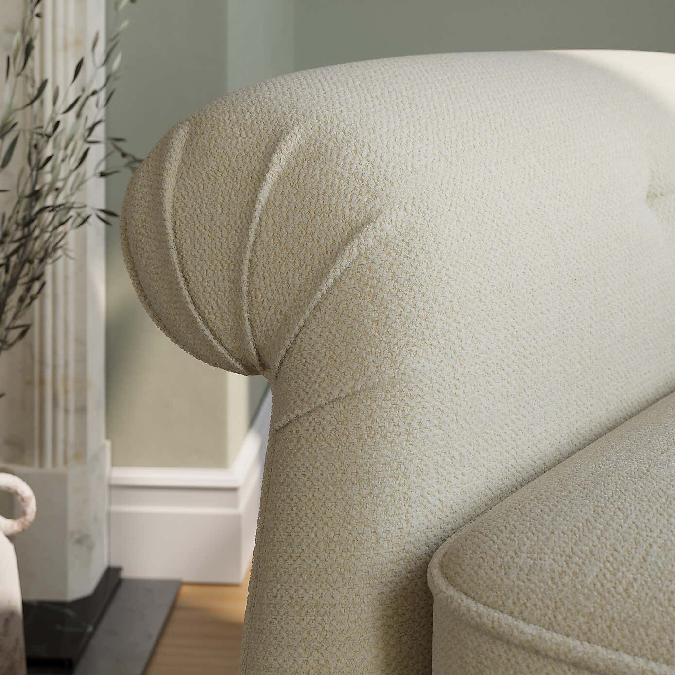 Alexander Grande Wing Back Cosy Chenille Chair