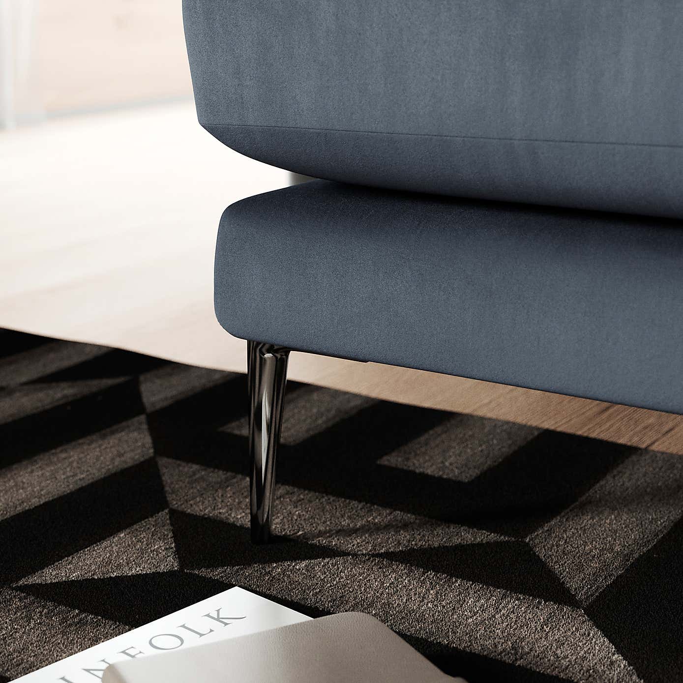 Lawson Matte Plush Velvet Snuggle Chair