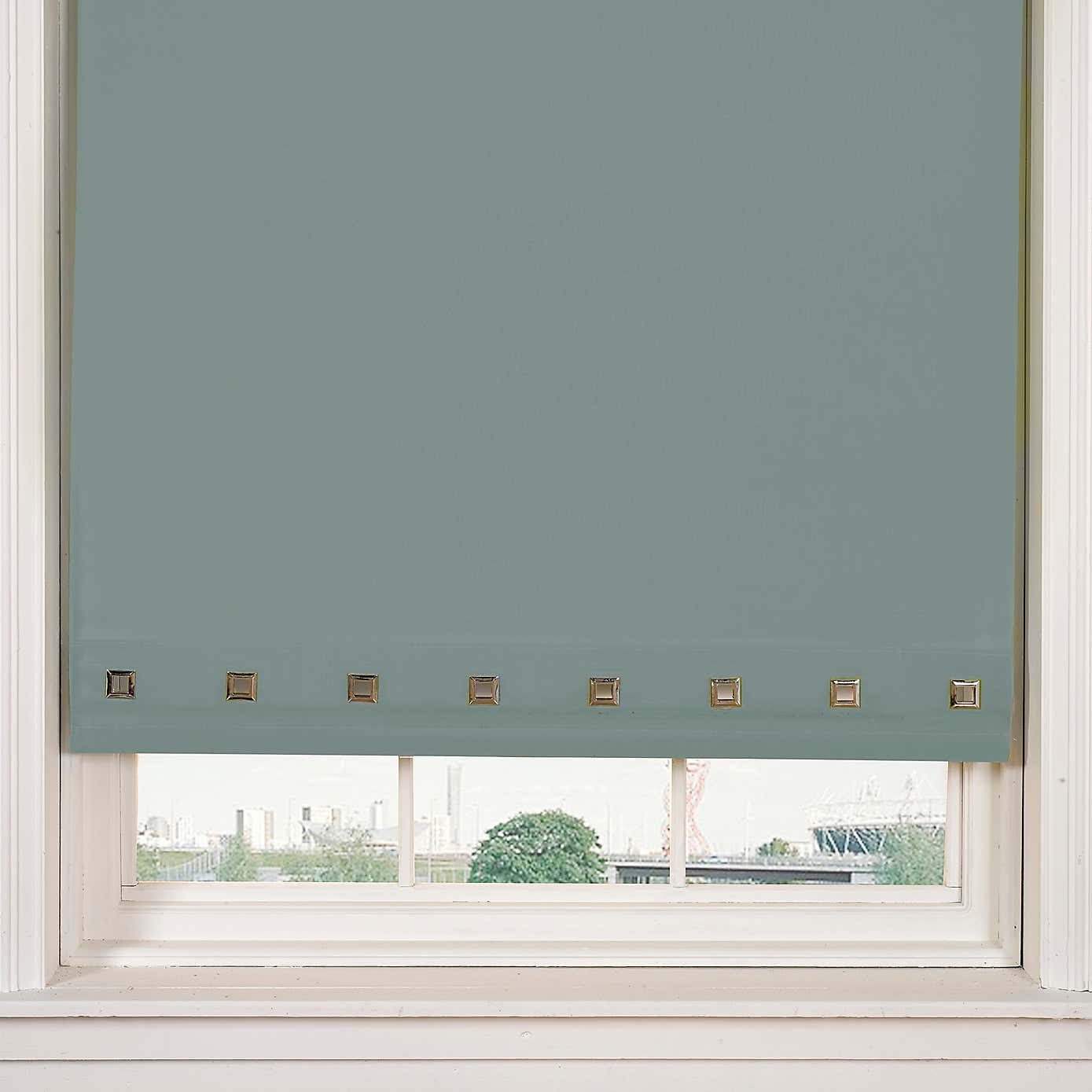 Square Eyelet Roller Blind