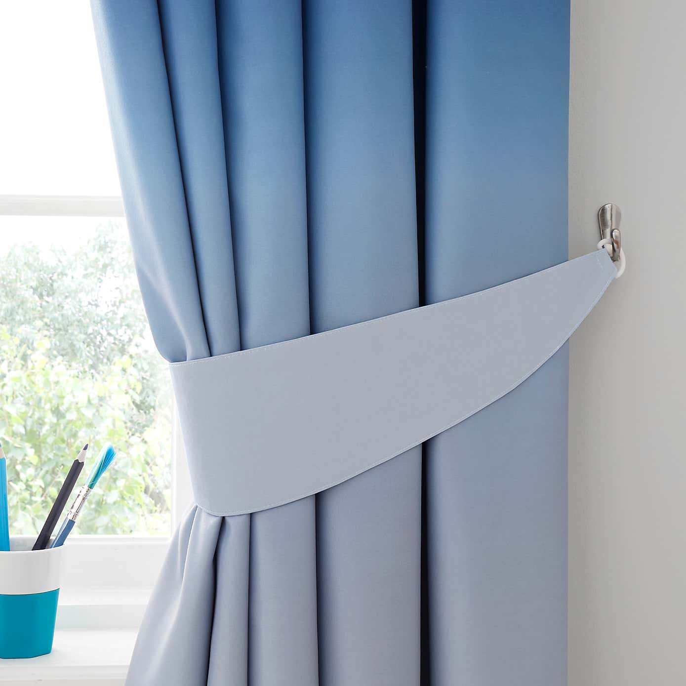 Ombre Blackout Eyelet Curtains