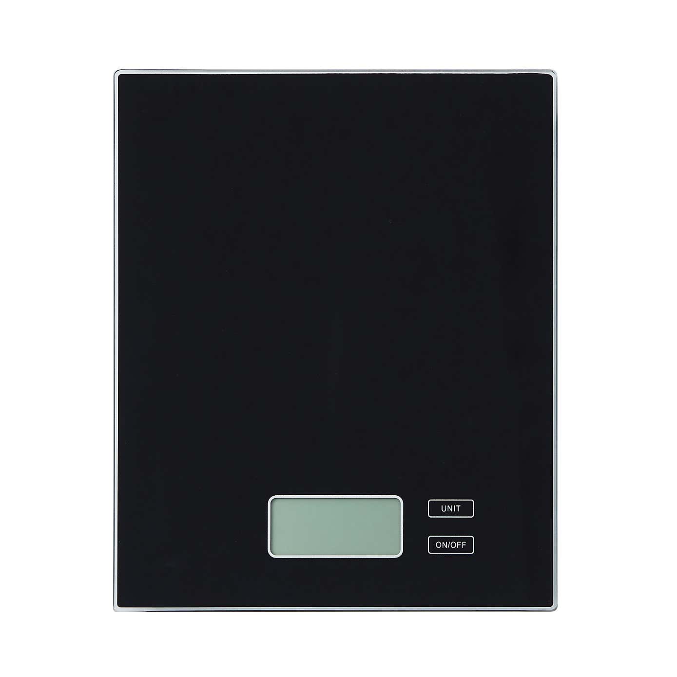 Dunelm Electronic Black Kitchen Scales