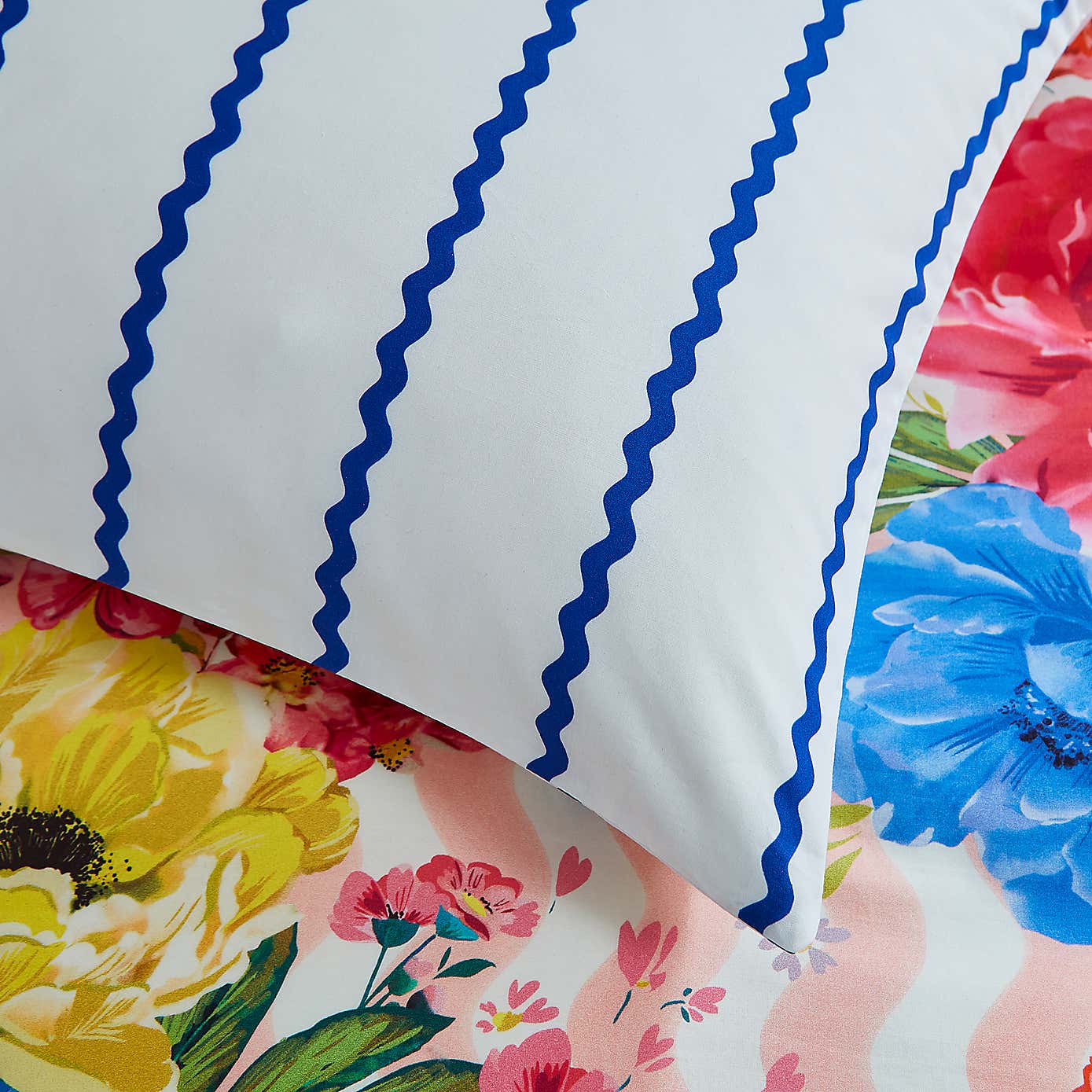Sophie Robinson Mini Wave 100% Cotton Standard Pillowcase Pair