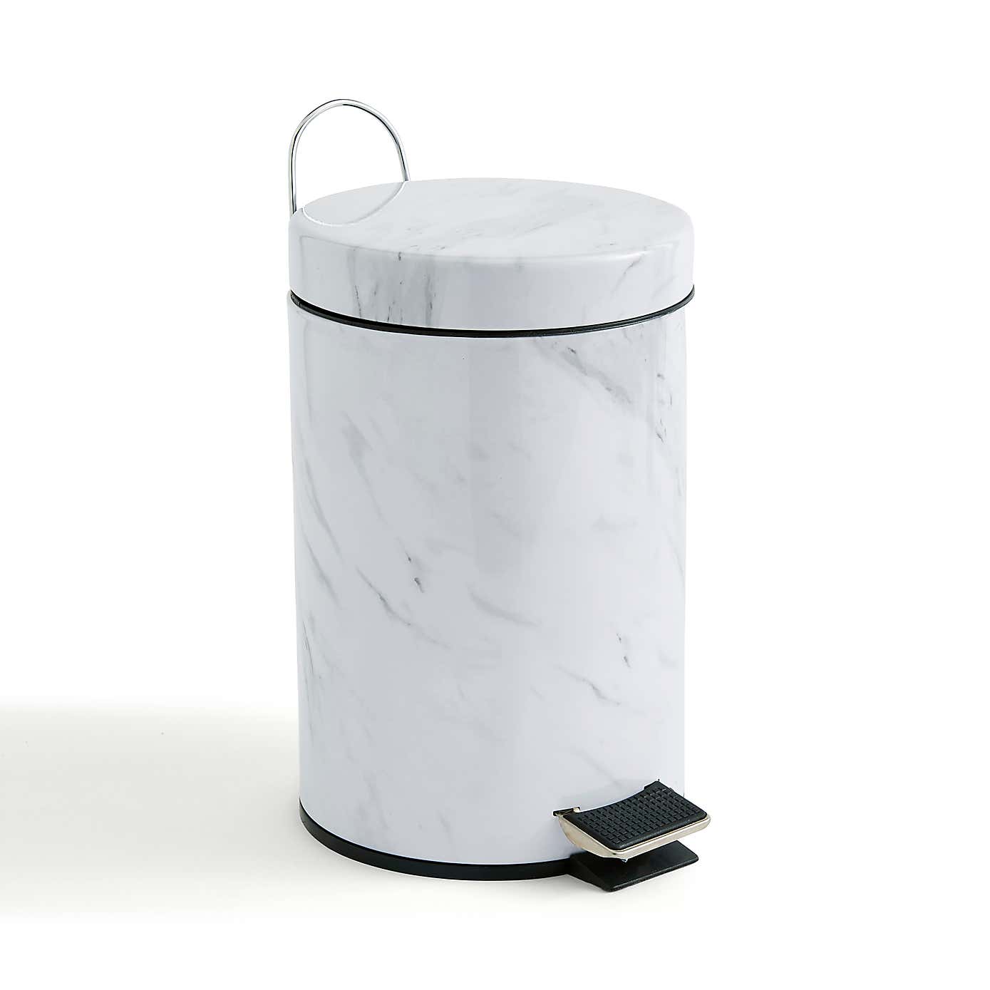Marble Effect 3L Pedestal Bin