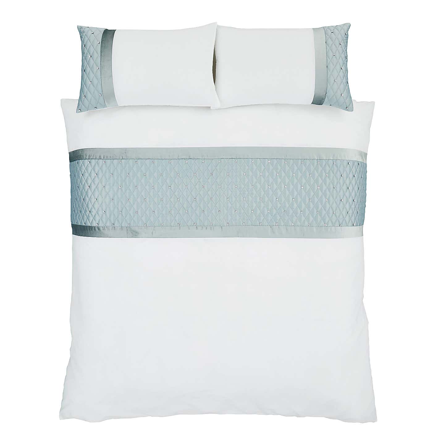 Catherine Lansfield Sequin Duvet Cover and Pillowcase Set