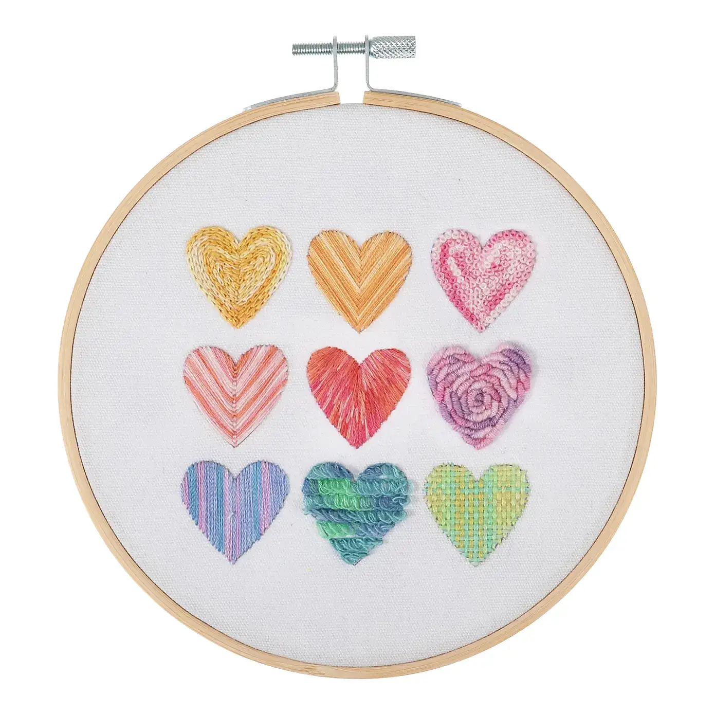 Embroidery Kit Ombre Hearts