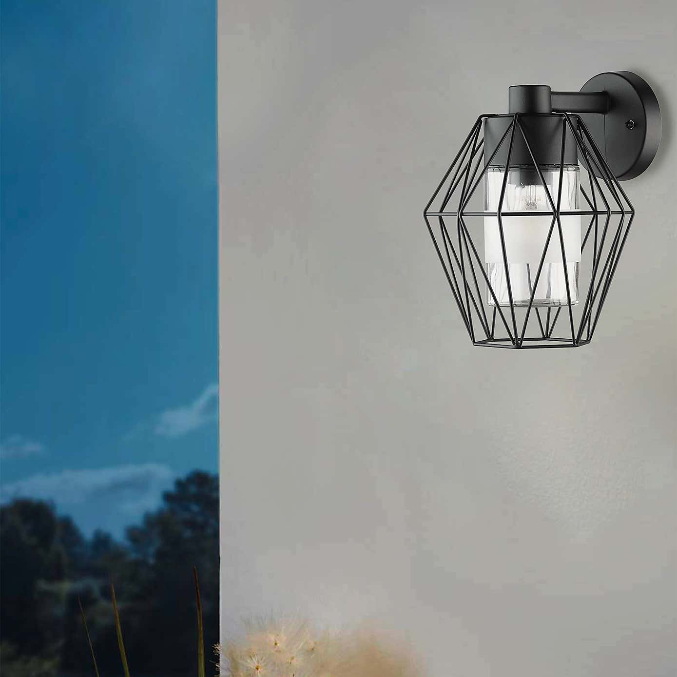 EGLO Canove 1 Light Caged Outdoor Wall Lamp