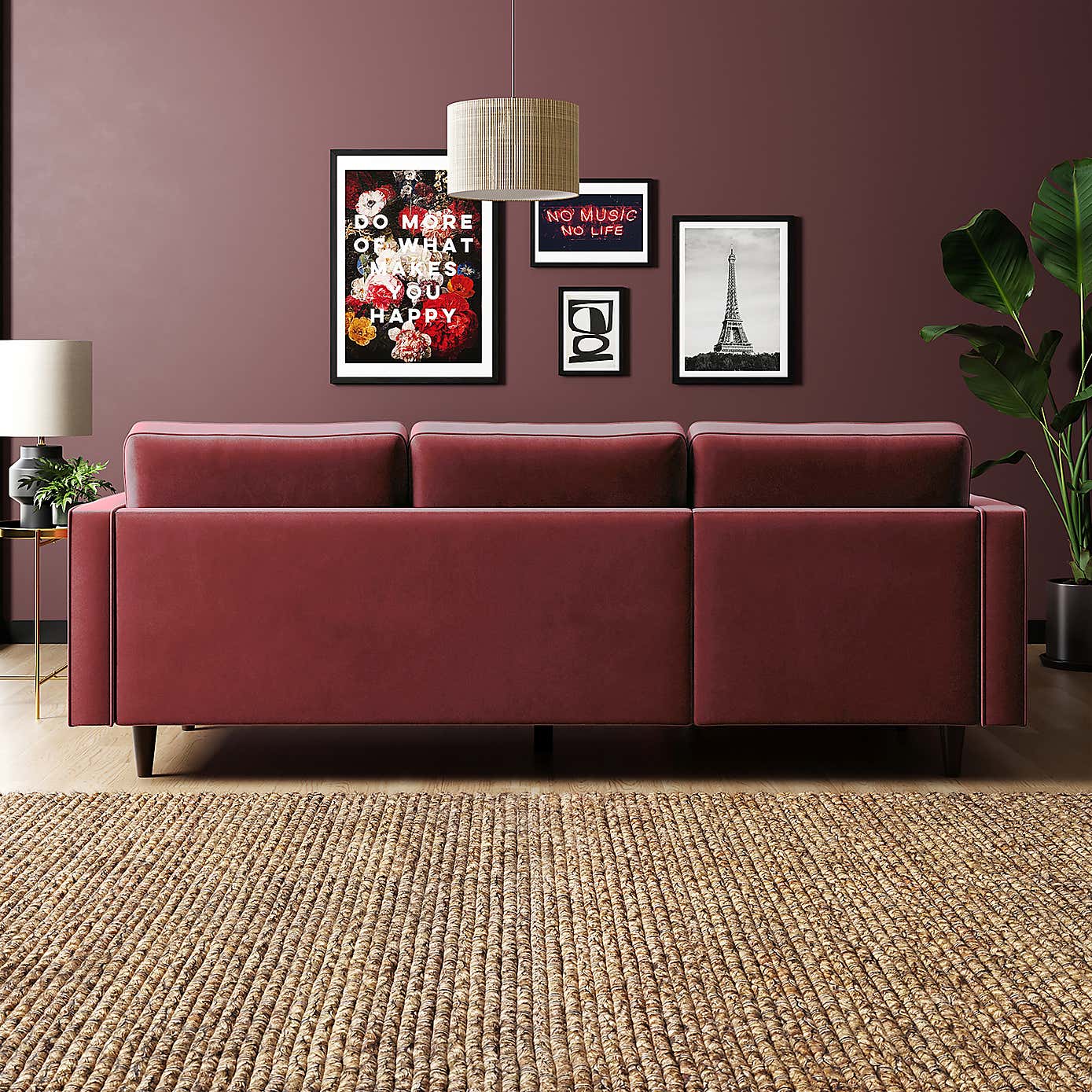 Zoe Velvet Corner Chaise Sofa