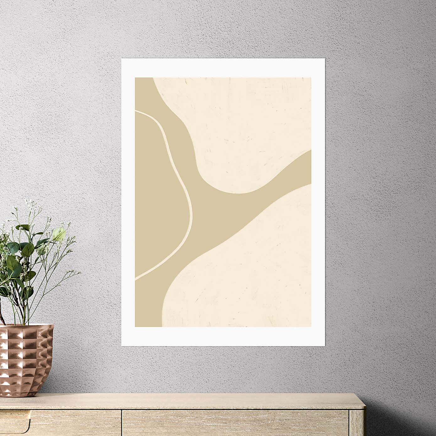 East End Prints Neutral Shapes III Print by Alisa Galitsyna