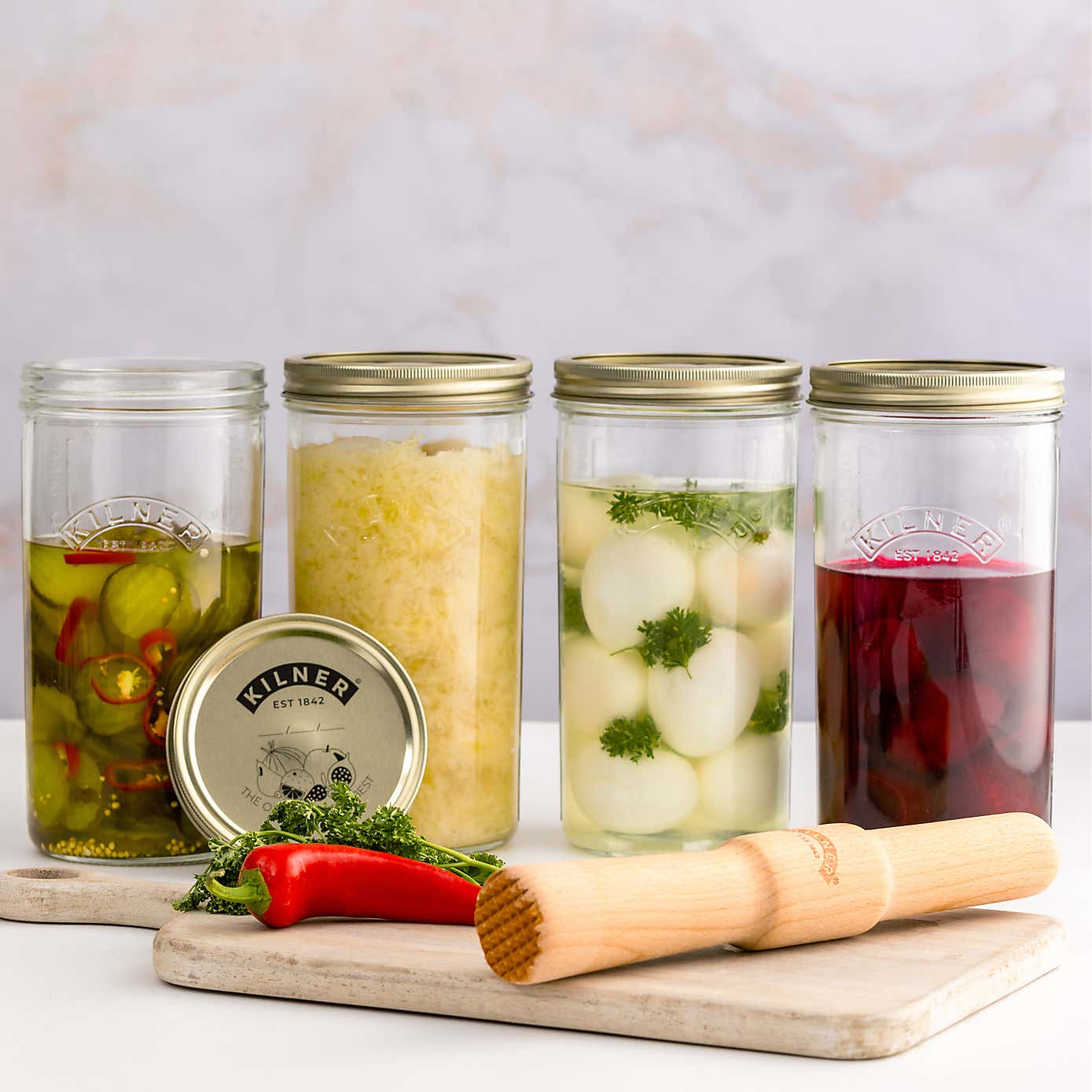 Kilner Wide Mouth Preserve Jar 1 litre