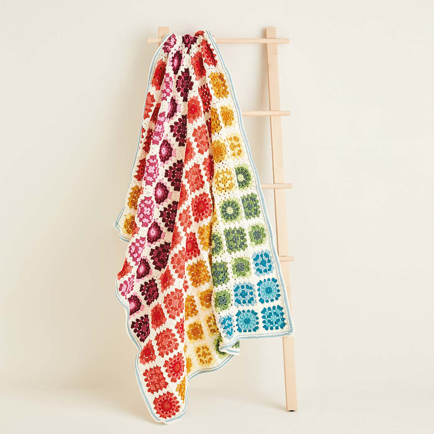 Bonus Double Knit Granny Square Crochet Blanket Pattern Leaflet