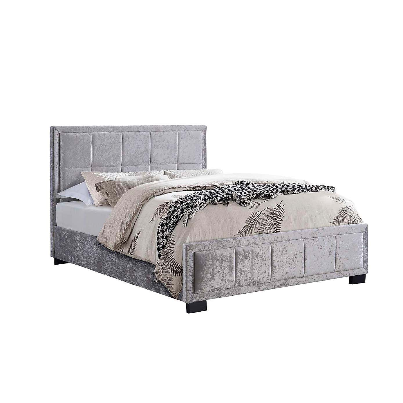Hannover Black Crushed Velvet Bed Frame