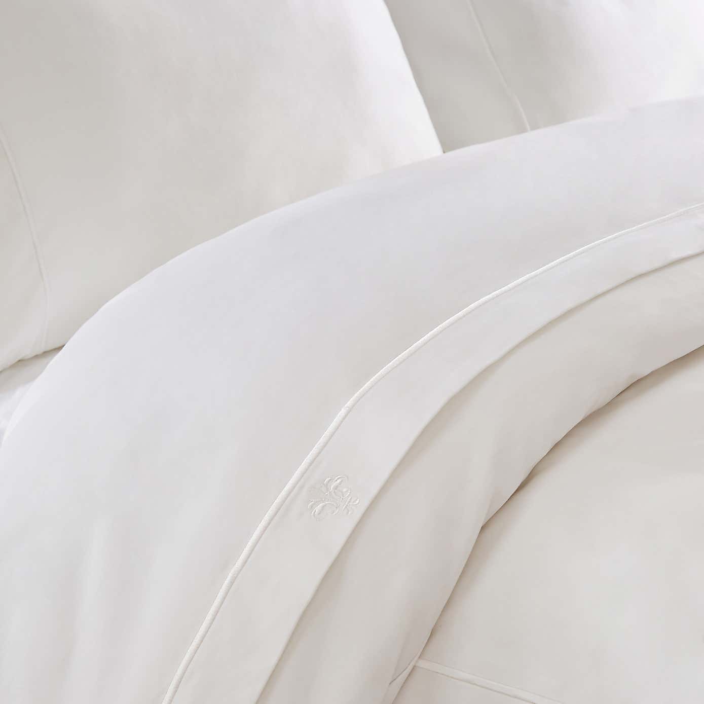 Dorma Egyptian Cotton 1000 Thread Count Cream Flat Sheet