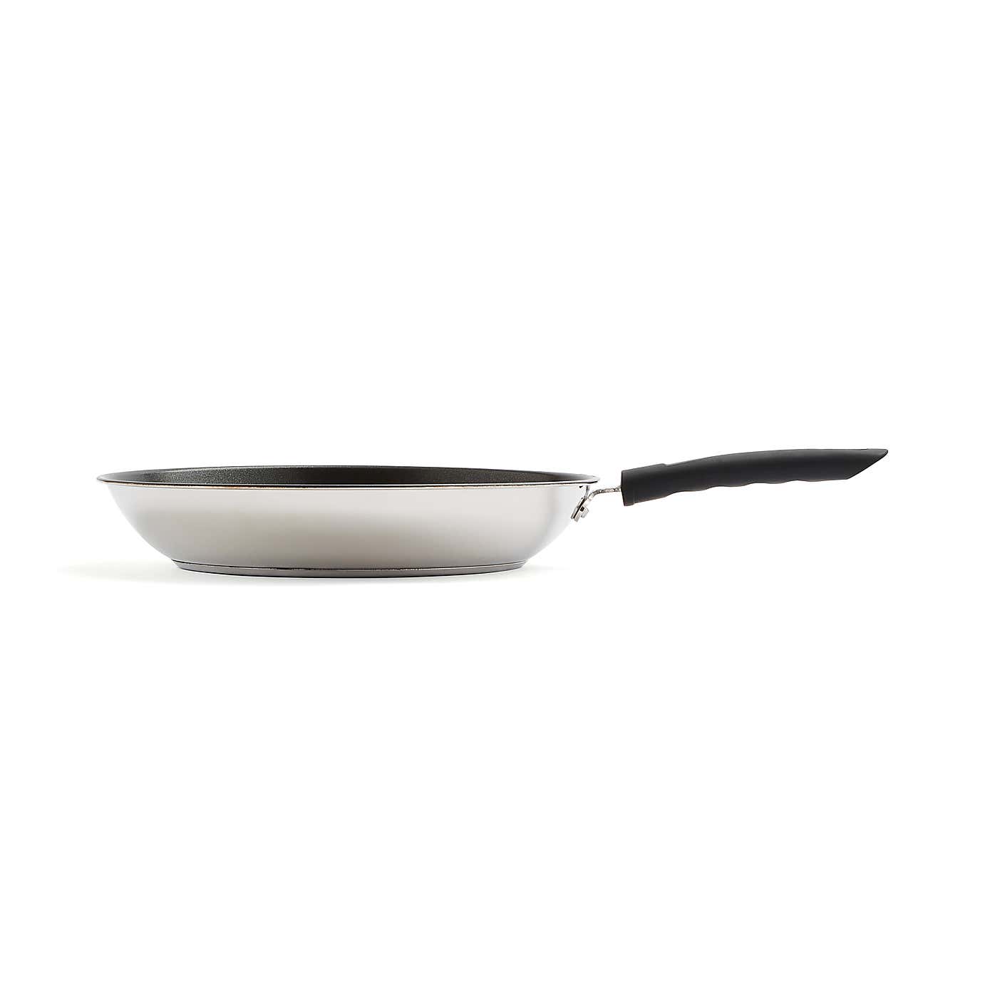 Non-Stick Stainless Steel Frying Pan, 28cm